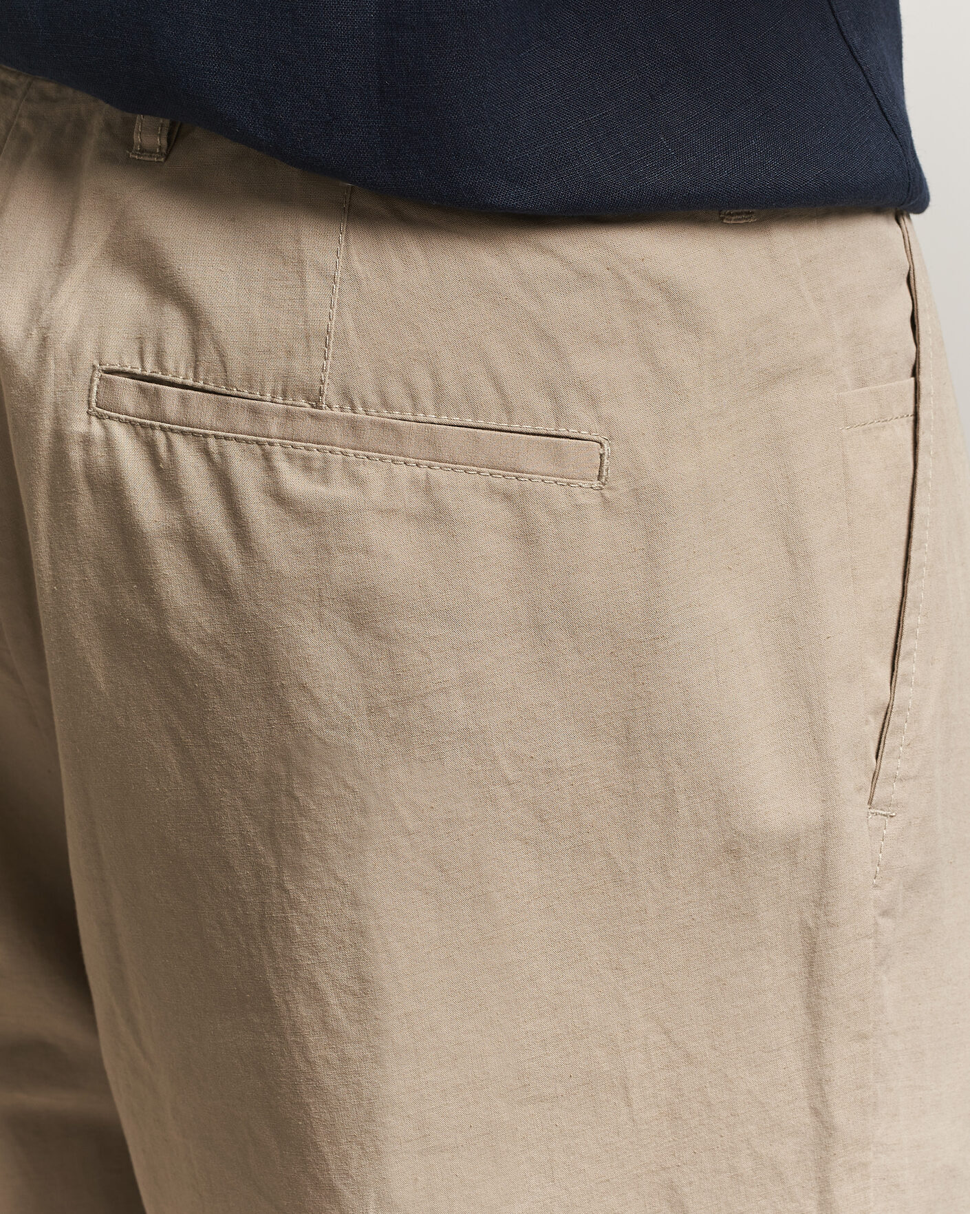 Herre | Bukser | Samsøe Samsøe | Valentin Cotton/Linen Pleated Trousers Aluminum