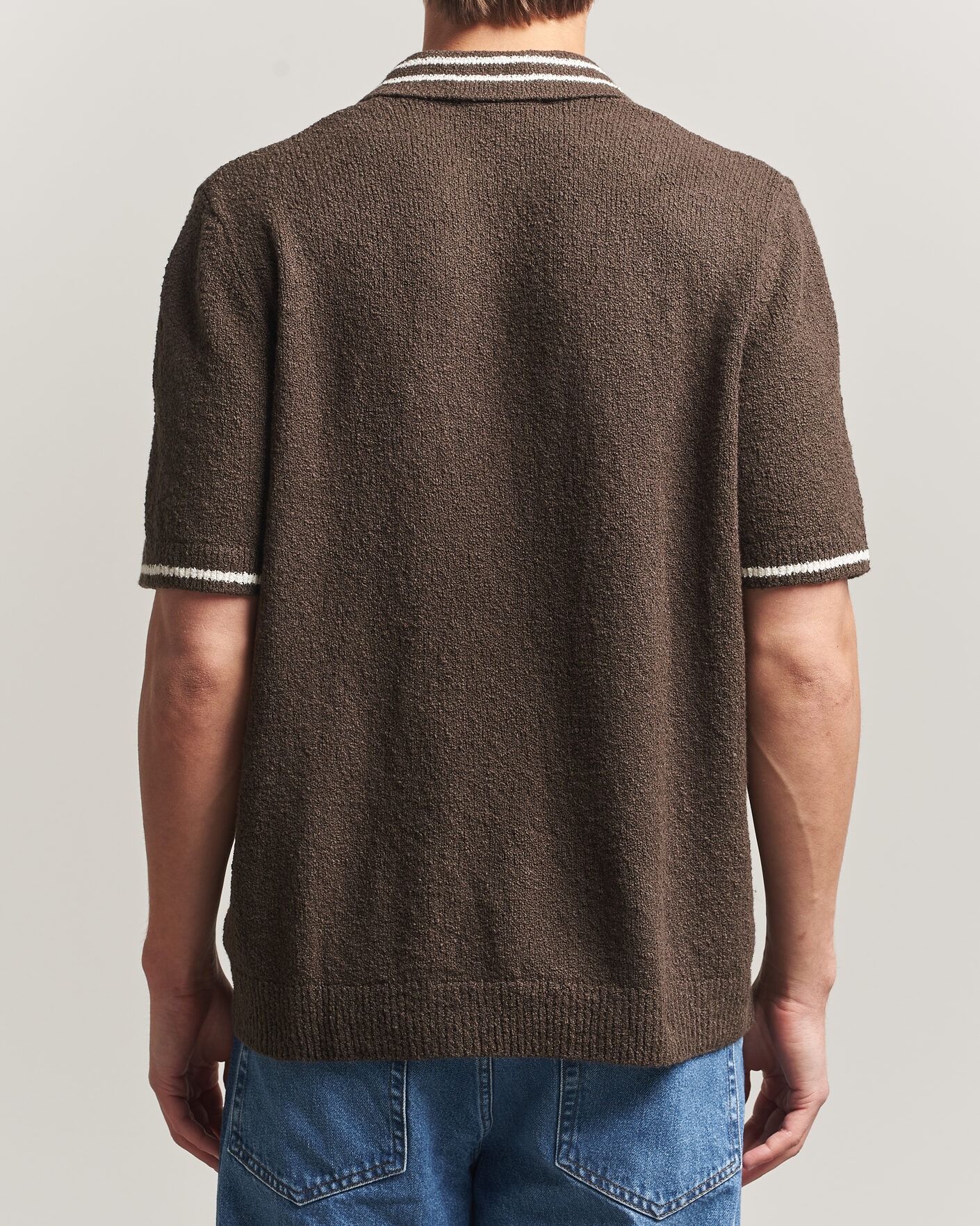 Herre | Pikéer | Samsøe Samsøe | Pedro Knitted Polo Turkish Coffee