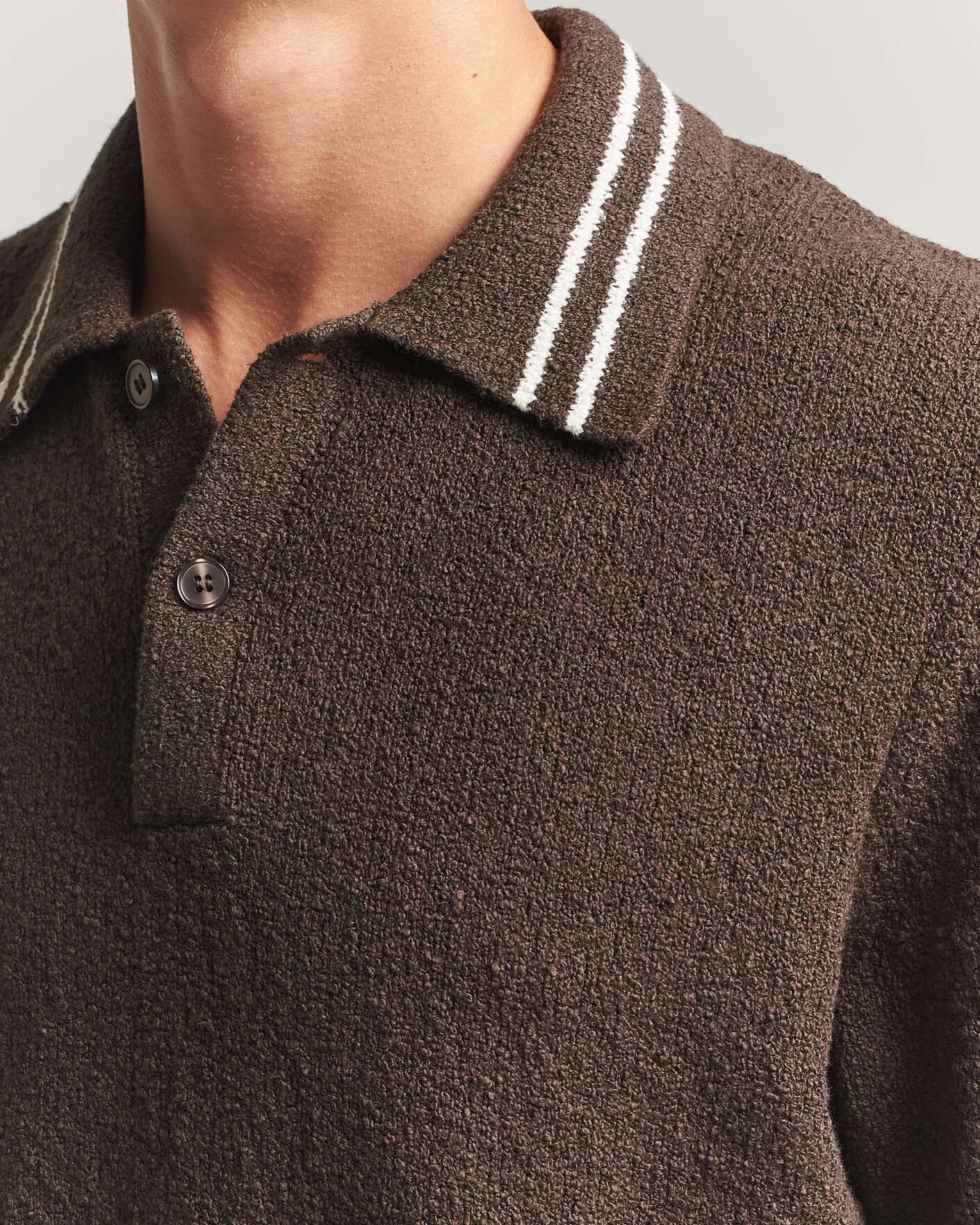 Herre | Pikéer | Samsøe Samsøe | Pedro Knitted Polo Turkish Coffee