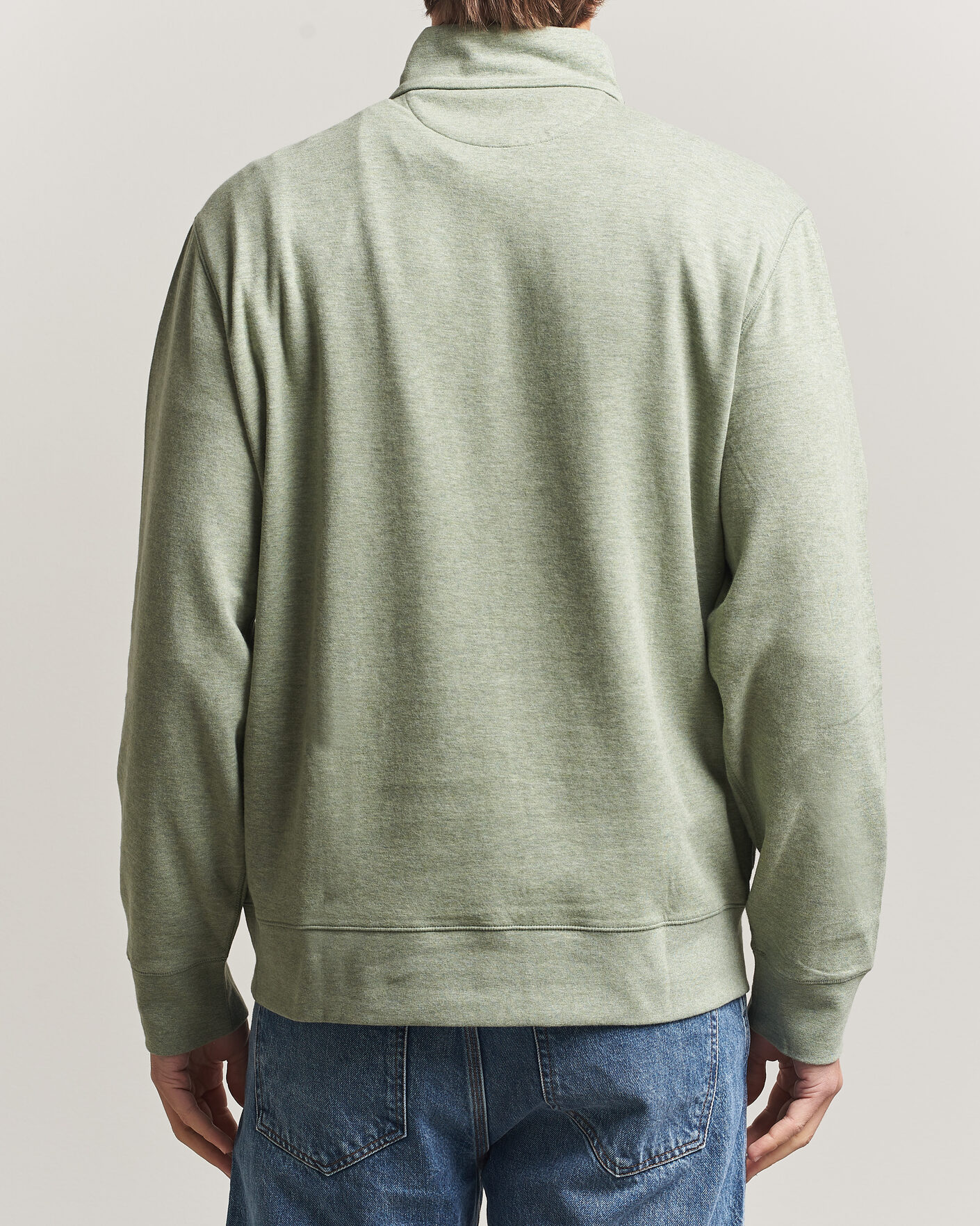 Herre | Gensere | Polo Ralph Lauren | Double Knit Half Zip Greenery Heather