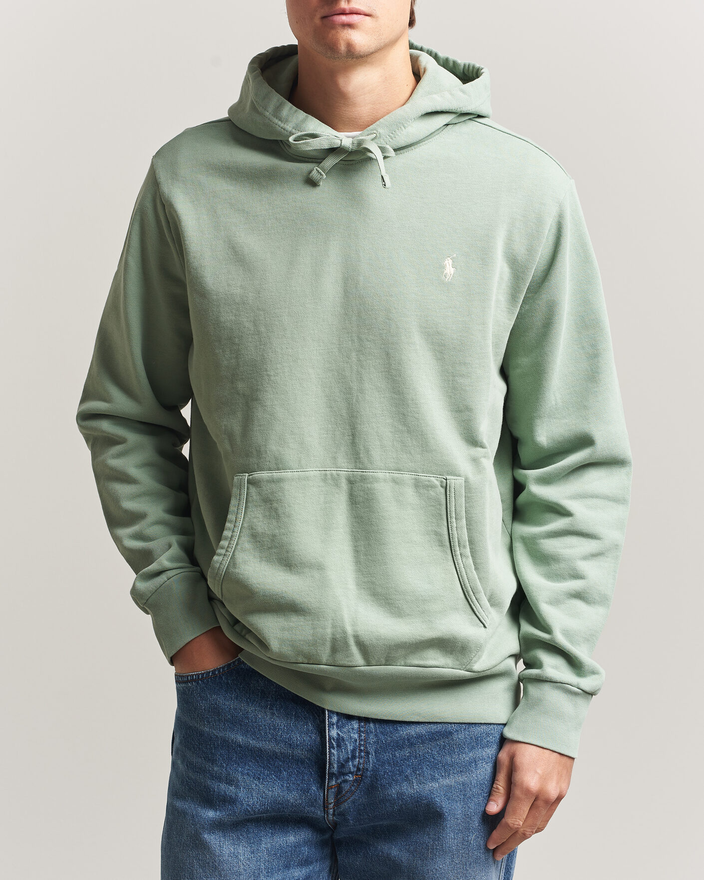 Herre | Gensere | Polo Ralph Lauren | Loopback Terry Hood Light Green