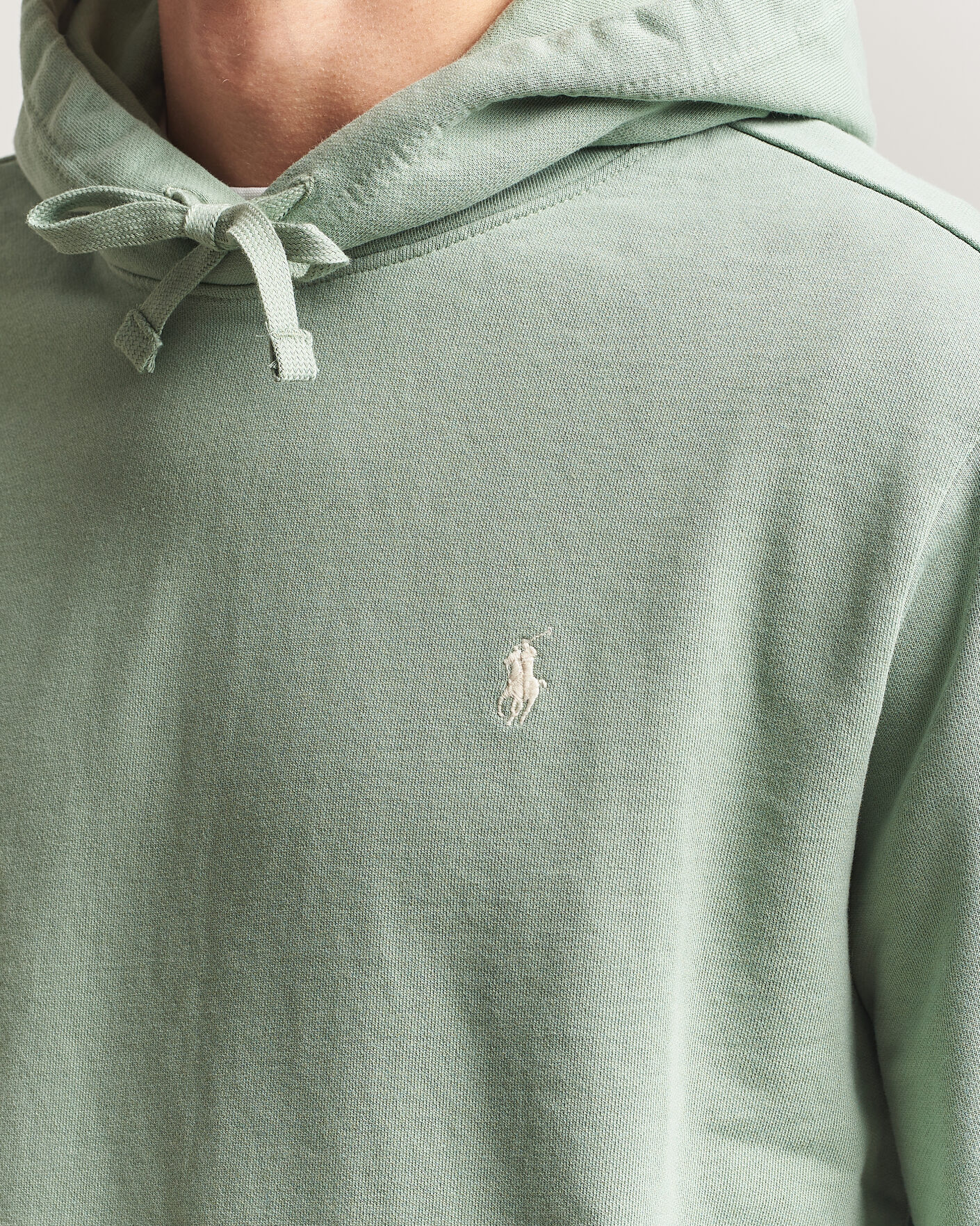 Herre | Gensere | Polo Ralph Lauren | Loopback Terry Hood Light Green