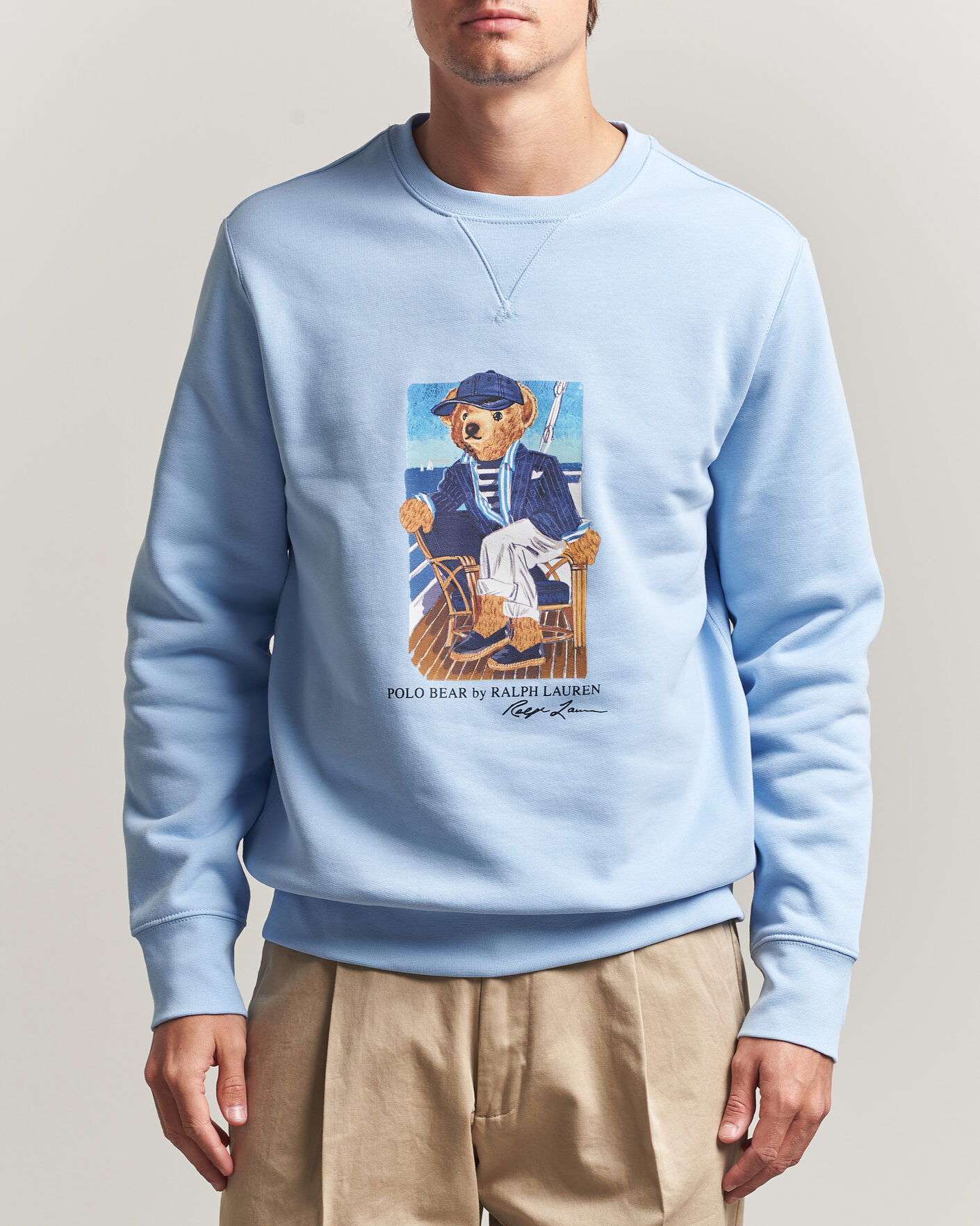 Herre | Gensere | Polo Ralph Lauren | Newport Bear Sweatshirt Office Blue
