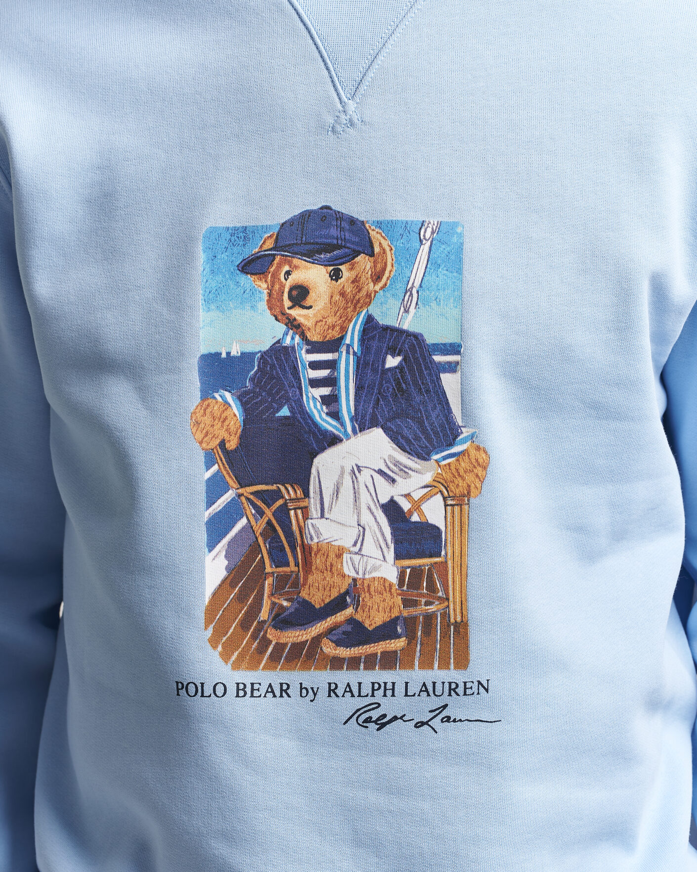 Herre | Gensere | Polo Ralph Lauren | Newport Bear Sweatshirt Office Blue