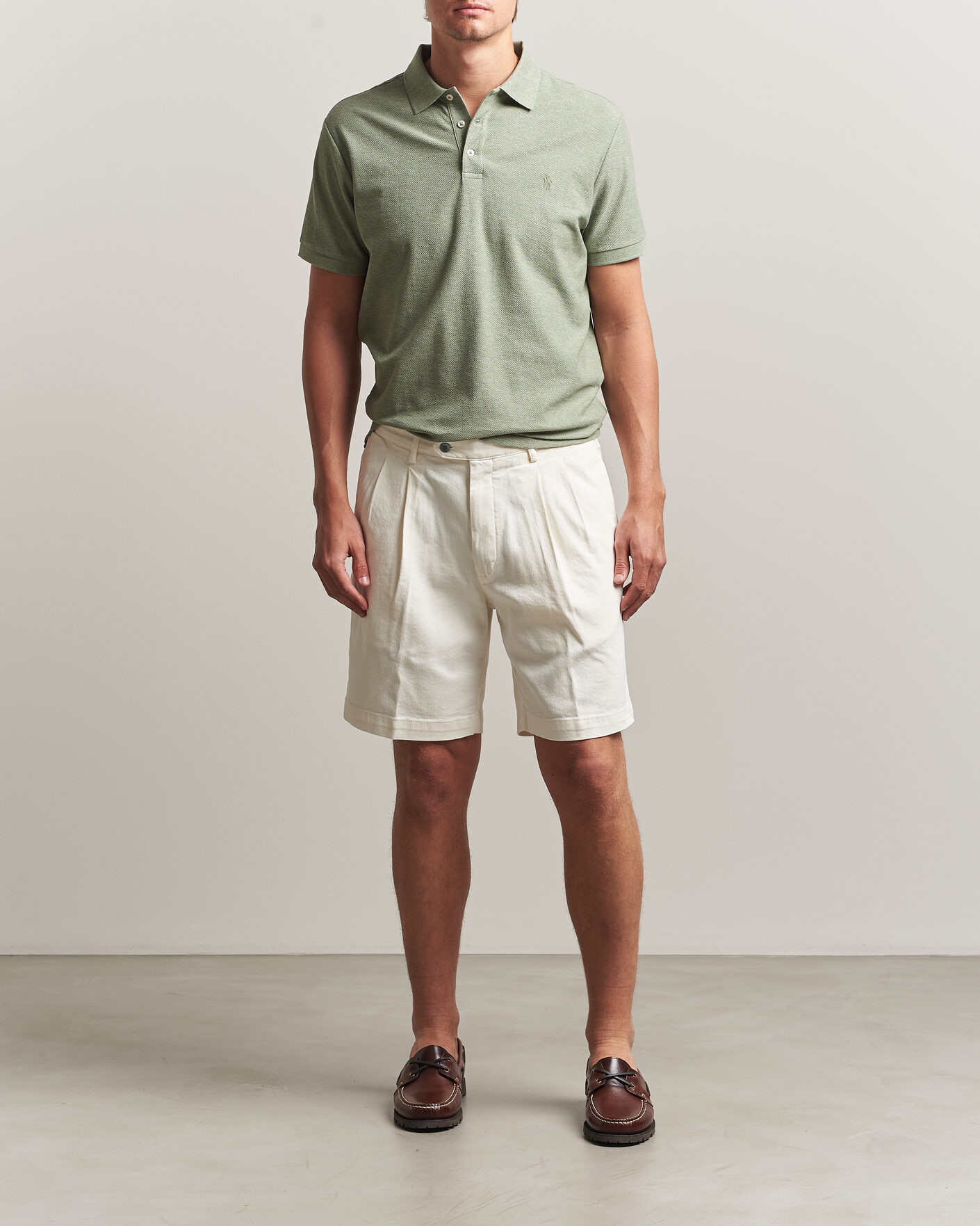 Herre | Pikéer | Polo Ralph Lauren | Honeycomb Texture Polo Greenery Heather