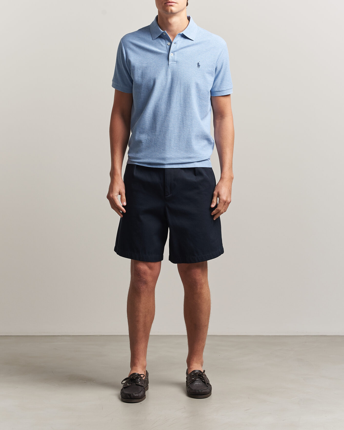 Herre | Pikéer | Polo Ralph Lauren | Honeycomb Texture Polo Isle Heather