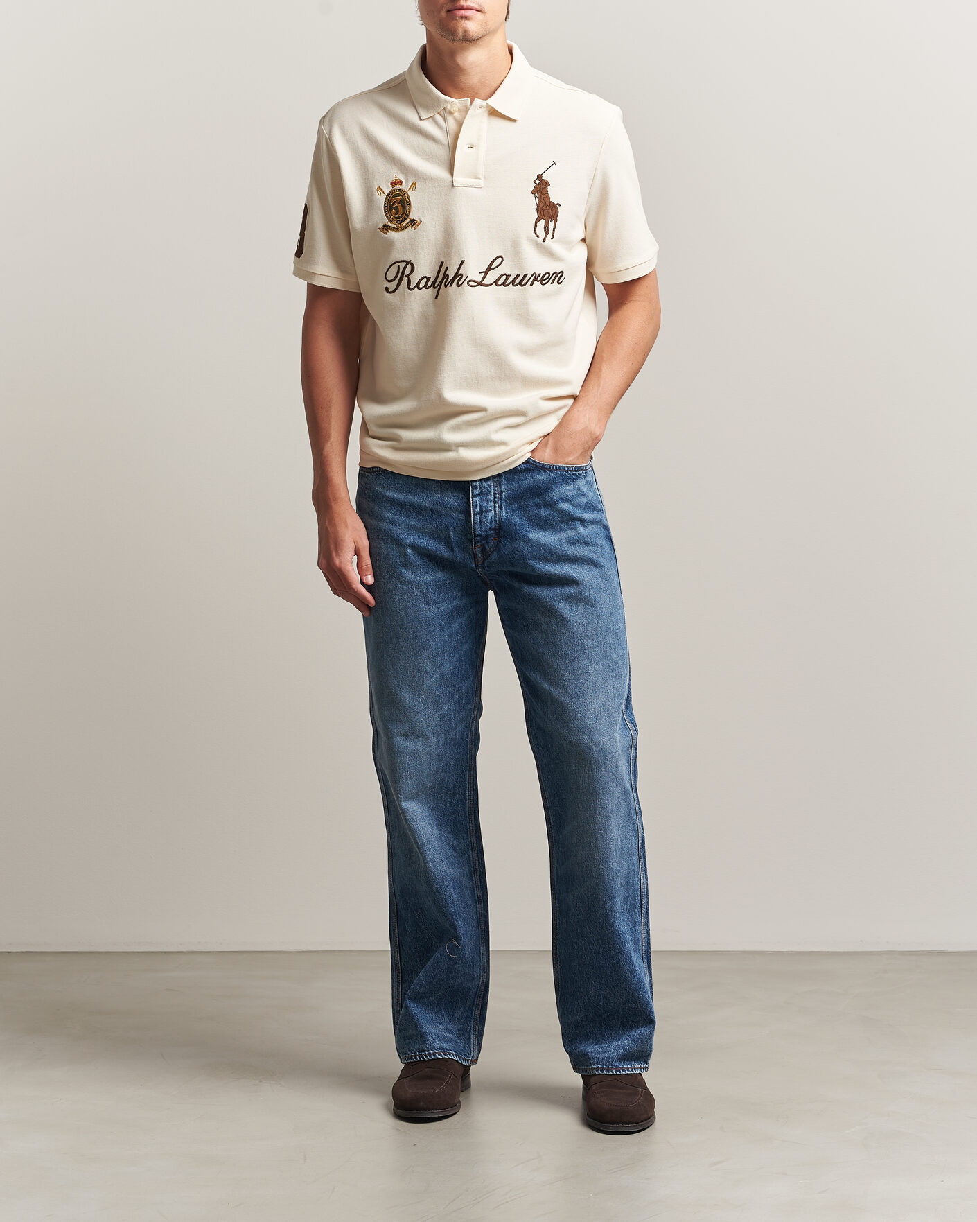 Herre | Pikéer | Polo Ralph Lauren | Classic Fit Team Polo Guide Cream
