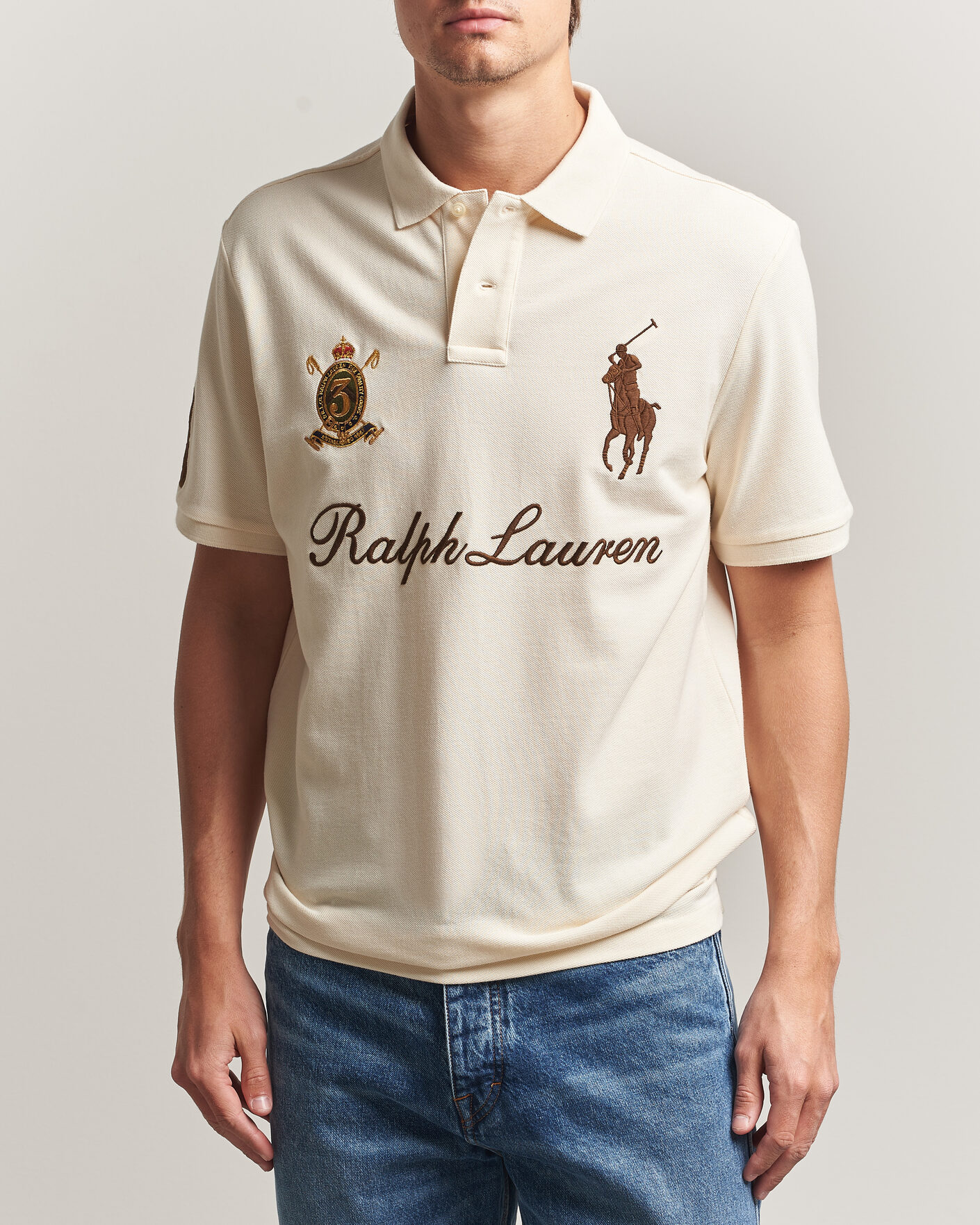 Herre | Pikéer | Polo Ralph Lauren | Classic Fit Team Polo Guide Cream