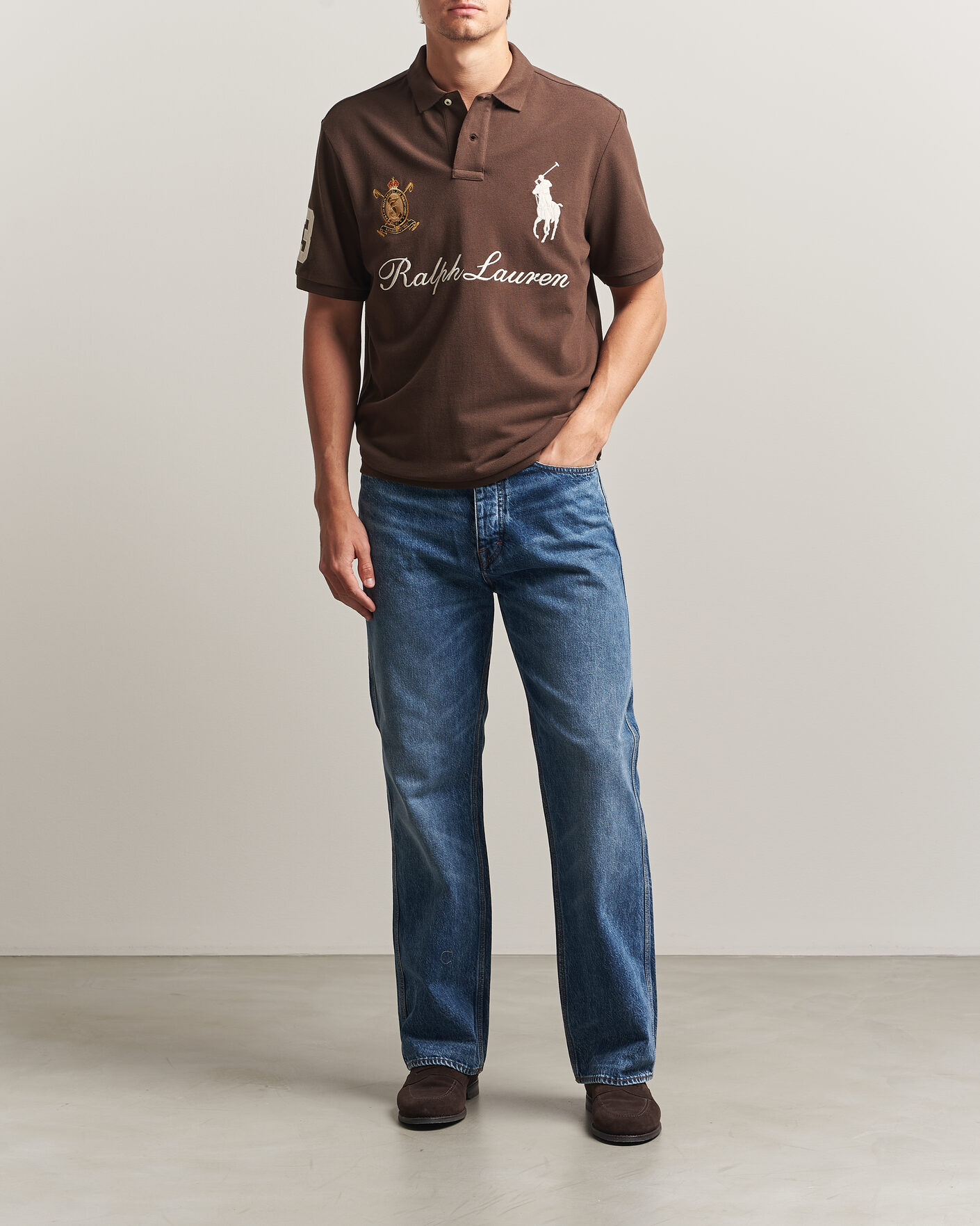 Herre | Pikéer | Polo Ralph Lauren | Classic Fit Team Polo Nutmeg Brown