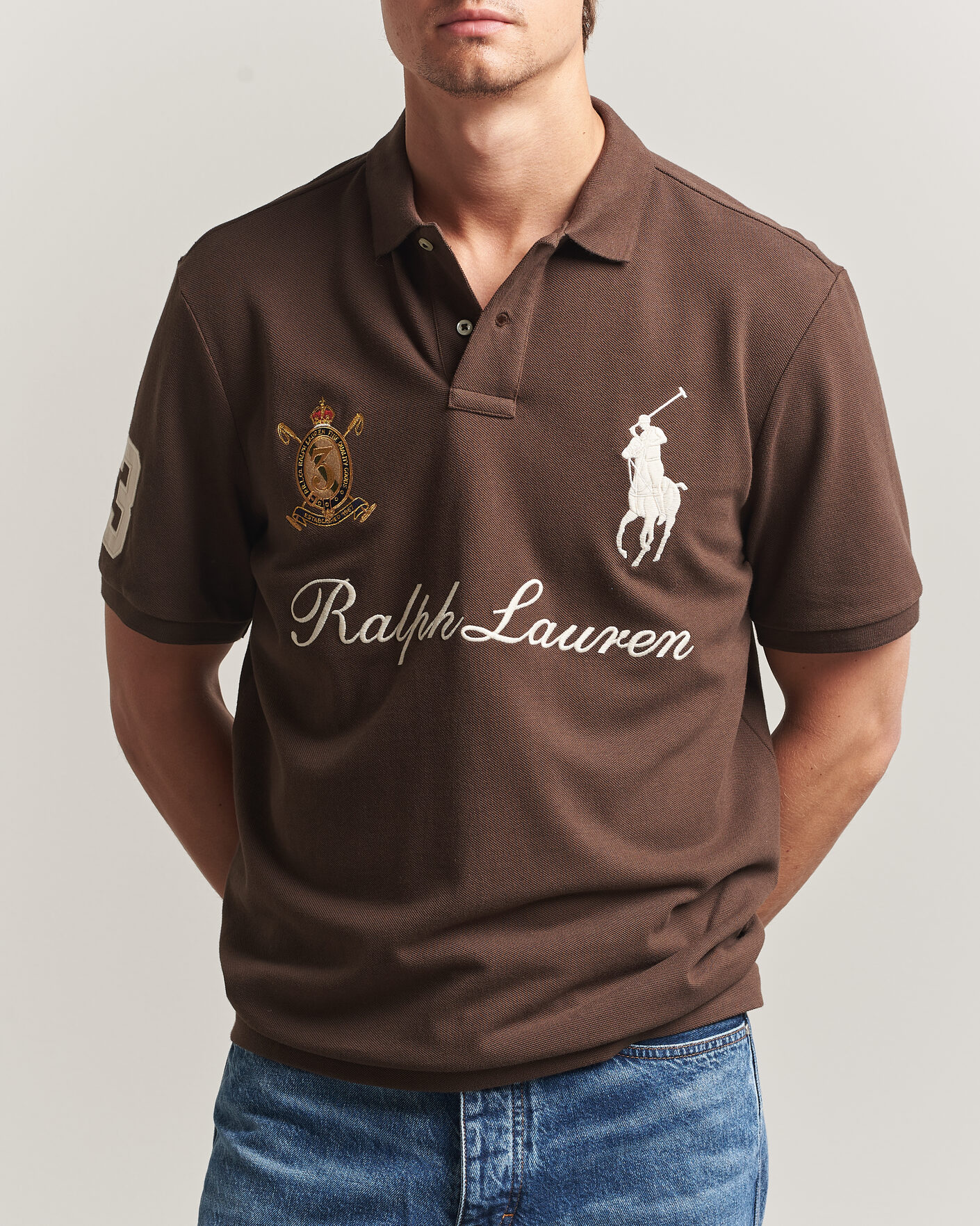Herre | Pikéer | Polo Ralph Lauren | Classic Fit Team Polo Nutmeg Brown