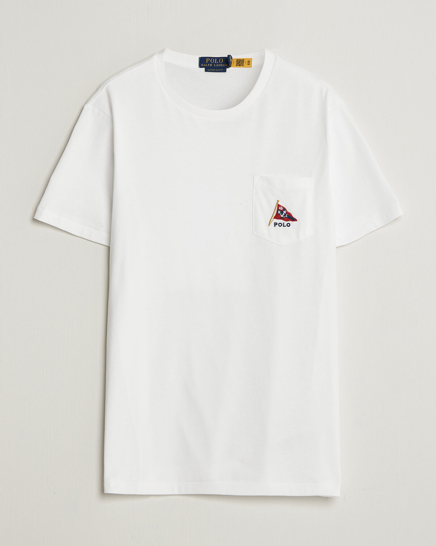 Herre | T-Shirts | Polo Ralph Lauren | Backprint Pocket Tee Newport Bear/White