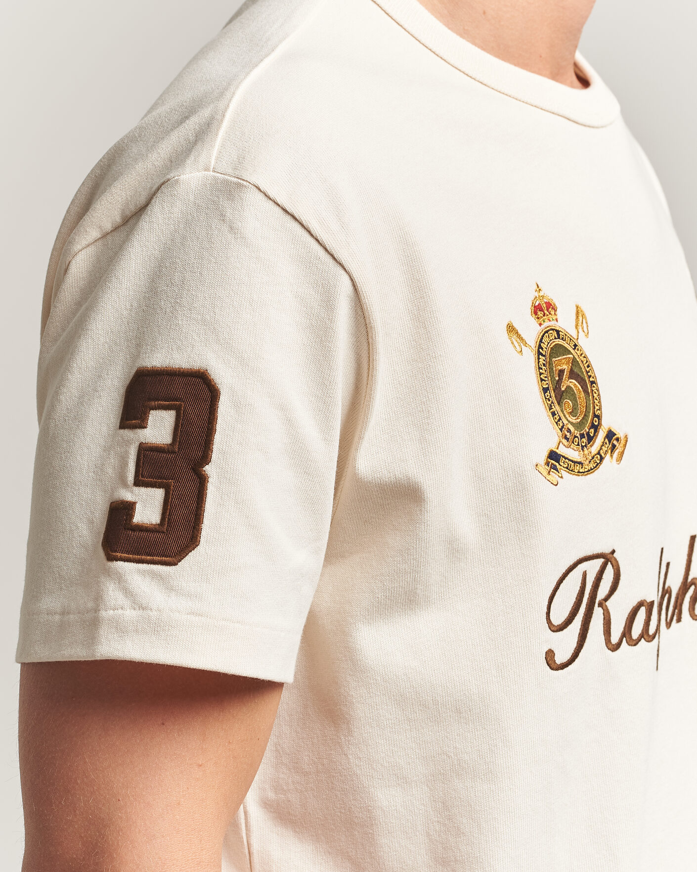 Polo Ralph Lauren Classic Fit Team T-shirt Guide Cream hos