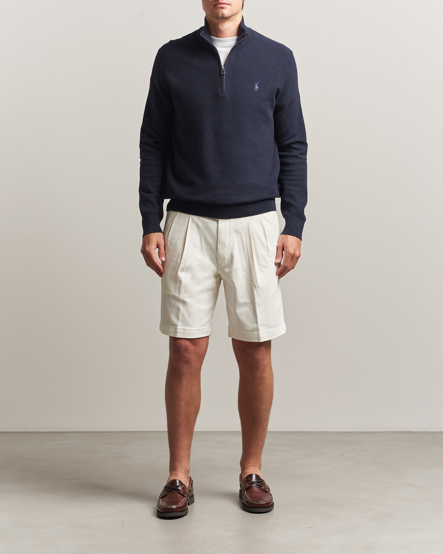 Herre | Gensere | Polo Ralph Lauren | Textued Half-Zip Navy Heather
