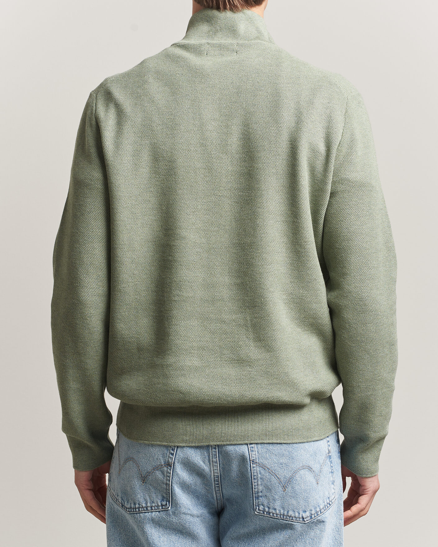 Herre | Gensere | Polo Ralph Lauren | Textured Half-Zip Fern Green Heather