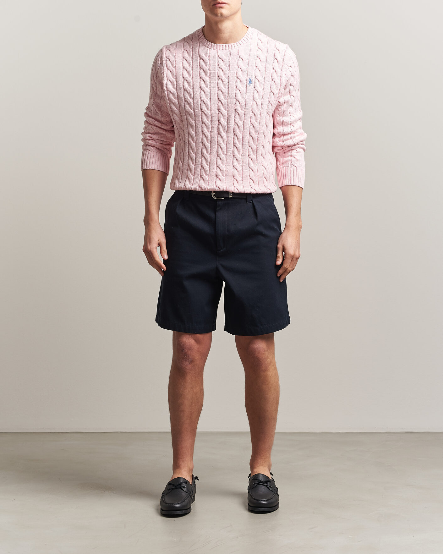 Herre | Gensere | Polo Ralph Lauren | Cotton Cable Pullover Ballet Pink Heather