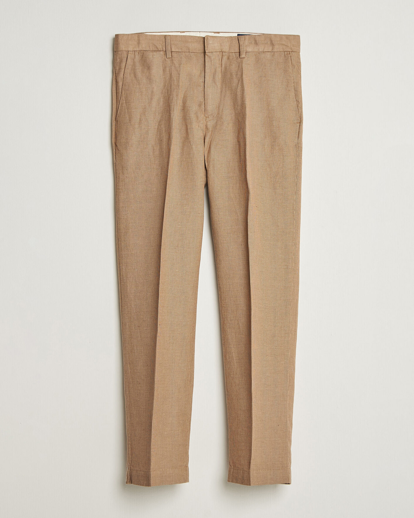 Herre | Bukser | Polo Ralph Lauren | Cotton/Linen Houndstooth Pants Vintage Khaki