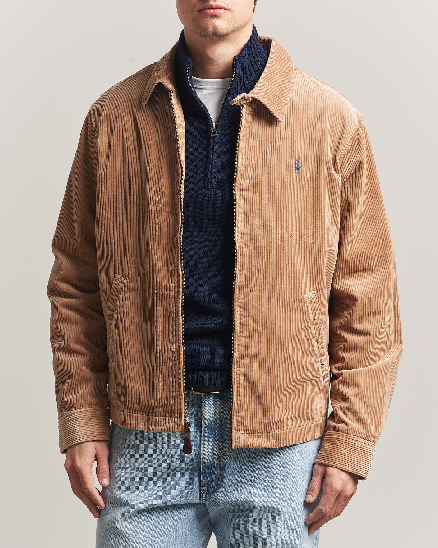 Herre | Jakker | Polo Ralph Lauren | Wale Corduroy Windbreaker Vintage Khaki