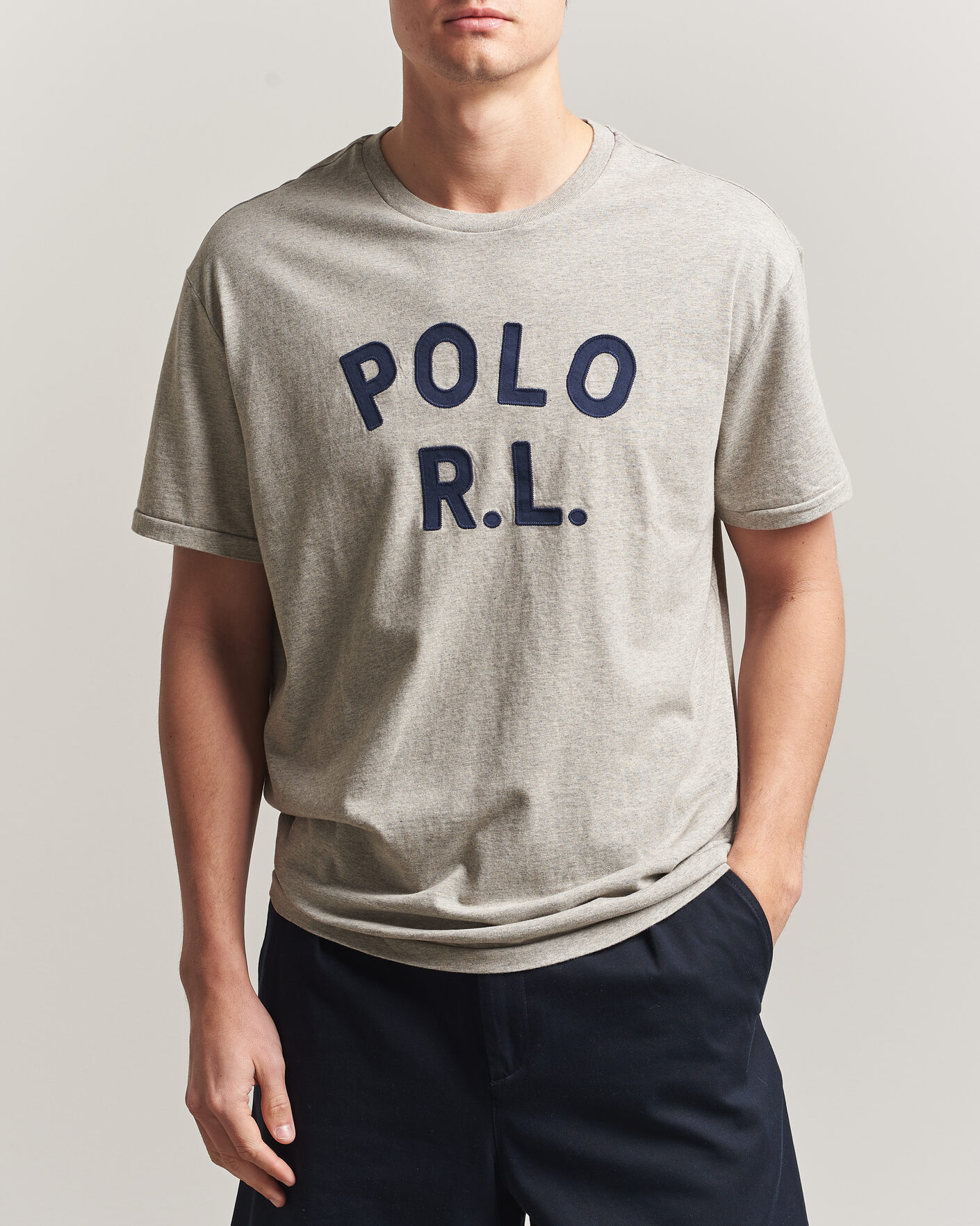 Herre | T-Shirts | Polo Ralph Lauren | Polo RL Tee Dark Sport Heather