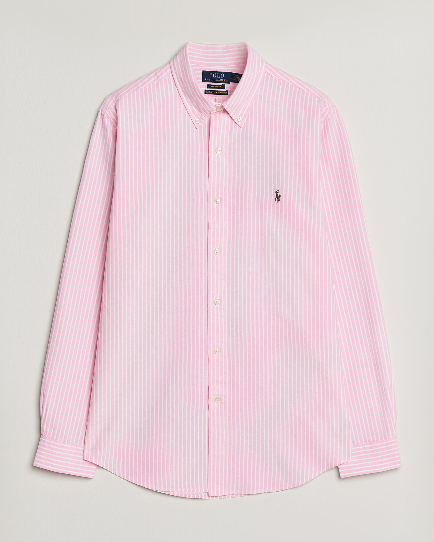Herre | Skjorter | Polo Ralph Lauren | Custom Fit Seersucker/Oxford Stripe Shirt New Rose