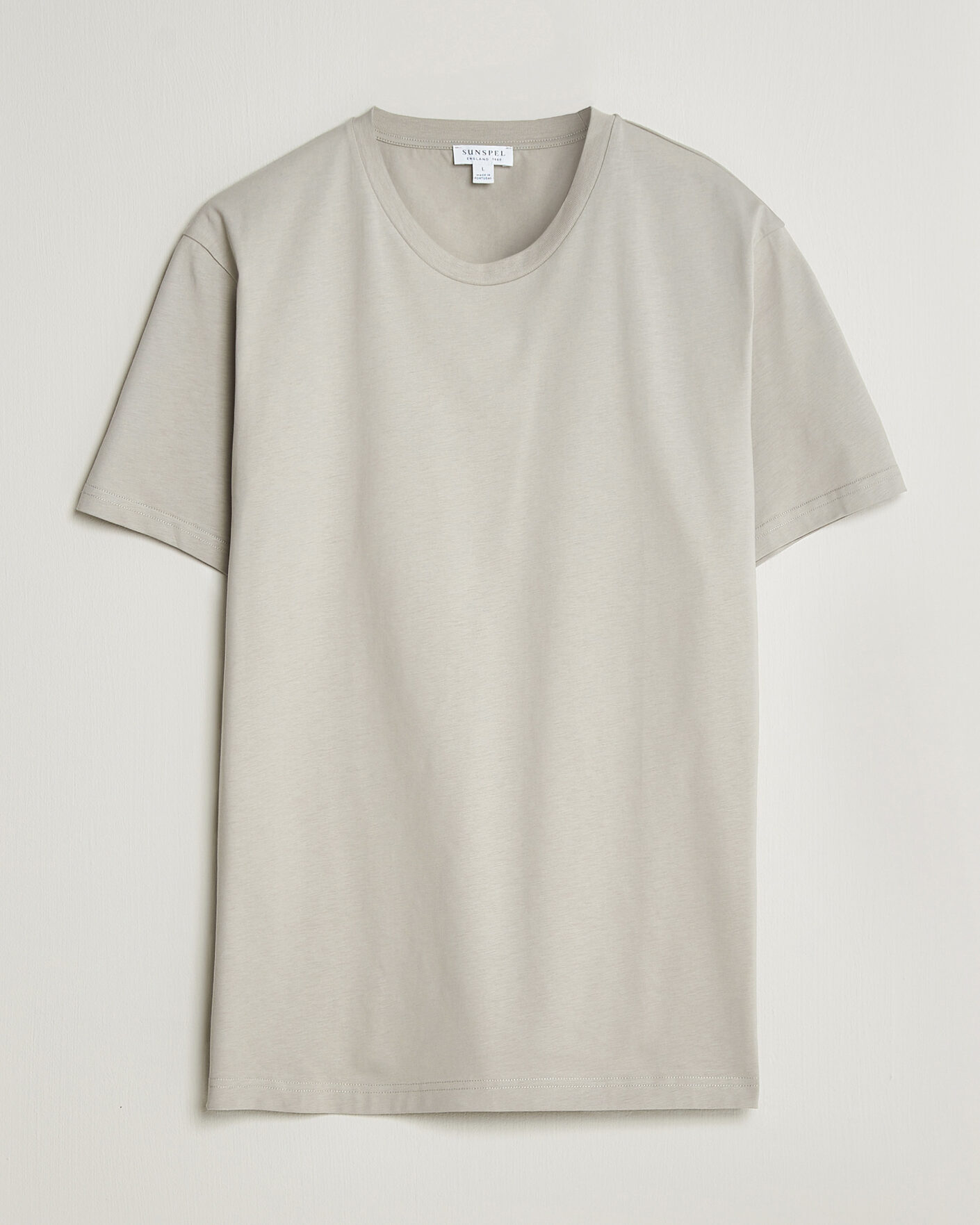 Herre | T-Shirts | Sunspel | Riviera Midweight T-Shirt Ash