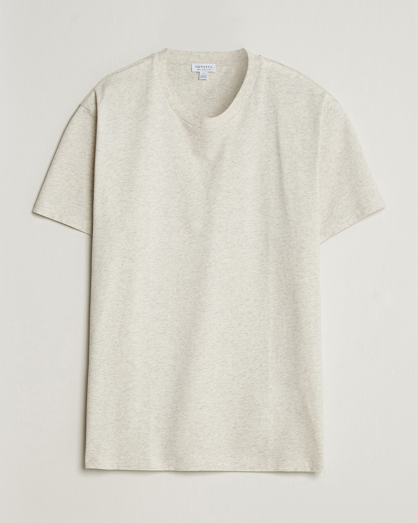 Herre | T-Shirts | Sunspel | Riviera Midweight T-Shirt Archive White