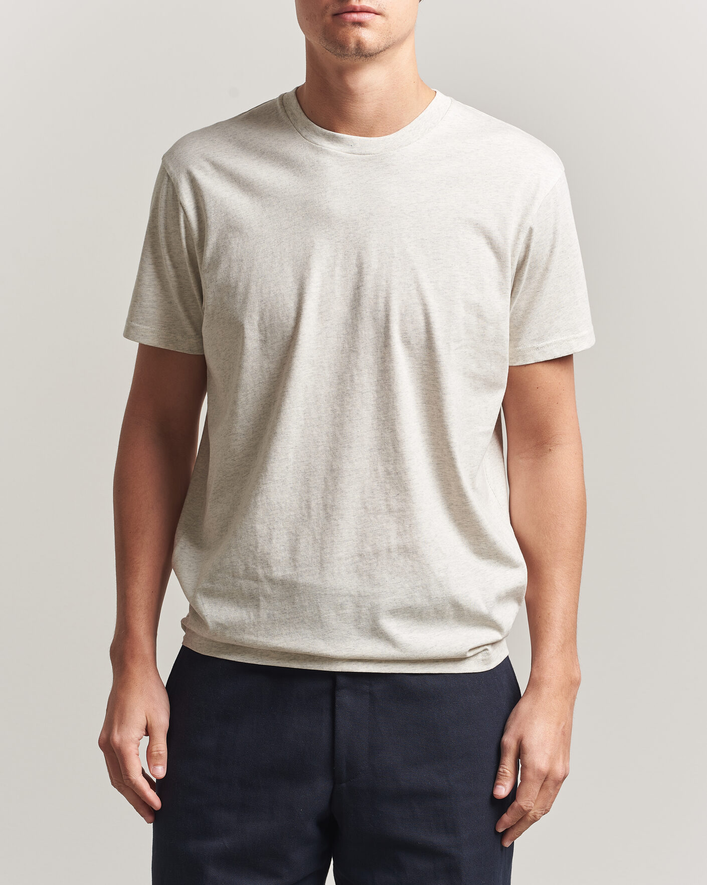 Herre | T-Shirts | Sunspel | Riviera Midweight T-Shirt Archive White