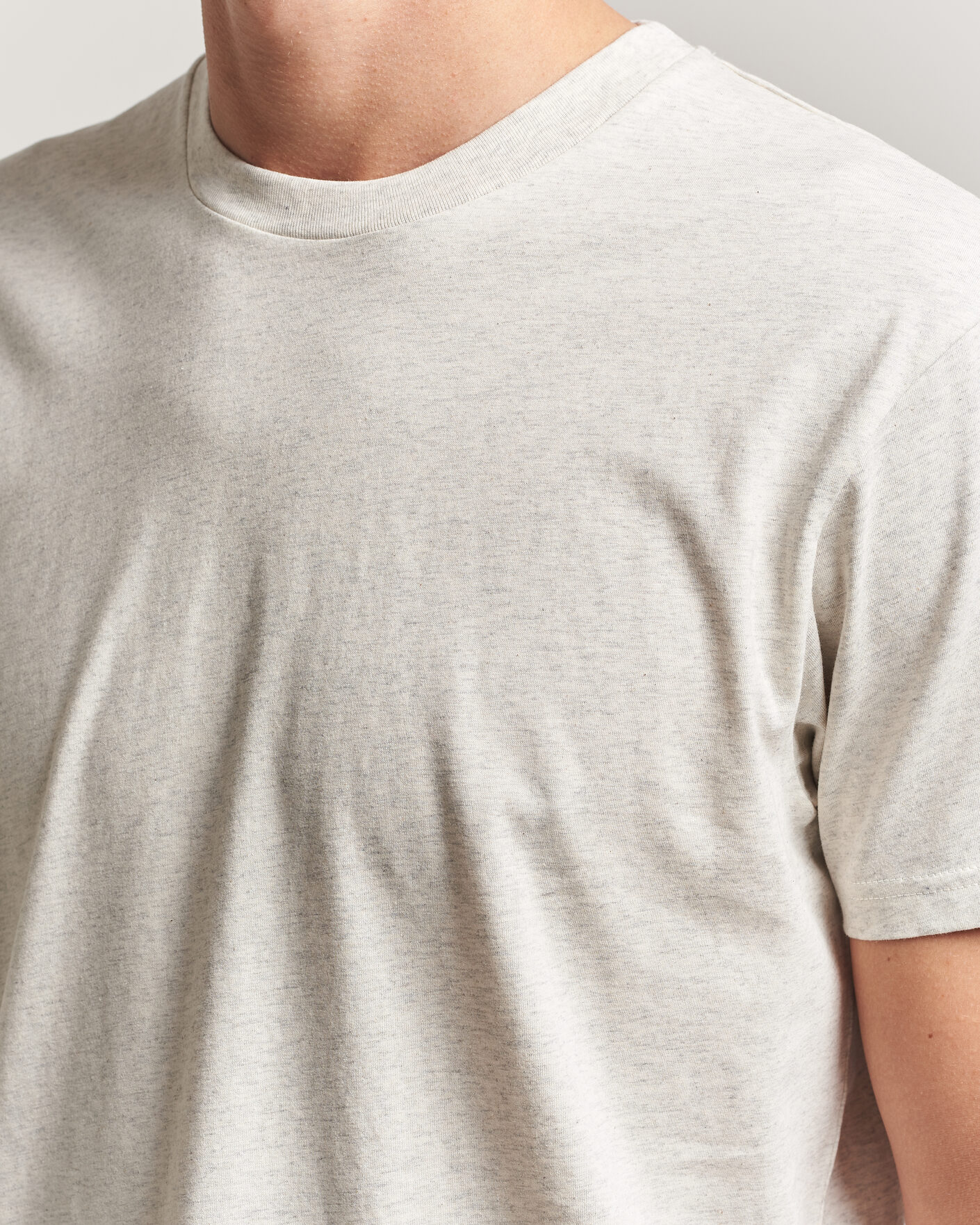 Herre | T-Shirts | Sunspel | Riviera Midweight T-Shirt Archive White