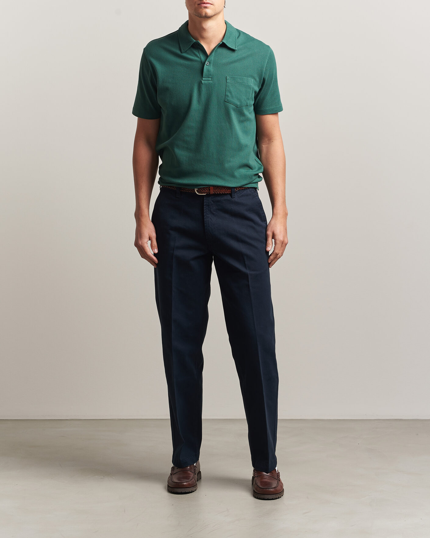 Herre | Pikéer | Sunspel | Riviera Polo Shirt Forest Green