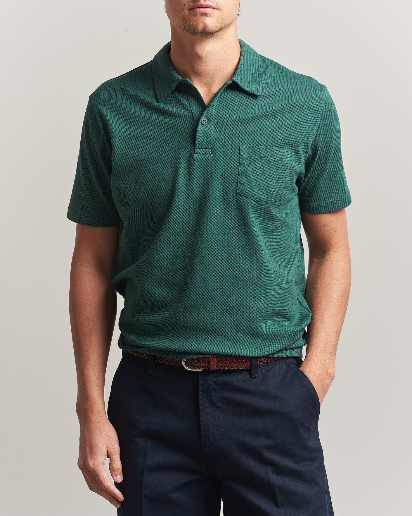 Herre | Pikéer | Sunspel | Riviera Polo Shirt Forest Green