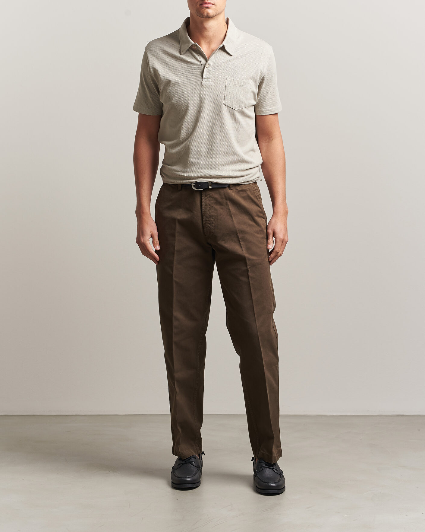 Herre | Pikéer | Sunspel | Riviera Polo Shirt Ash