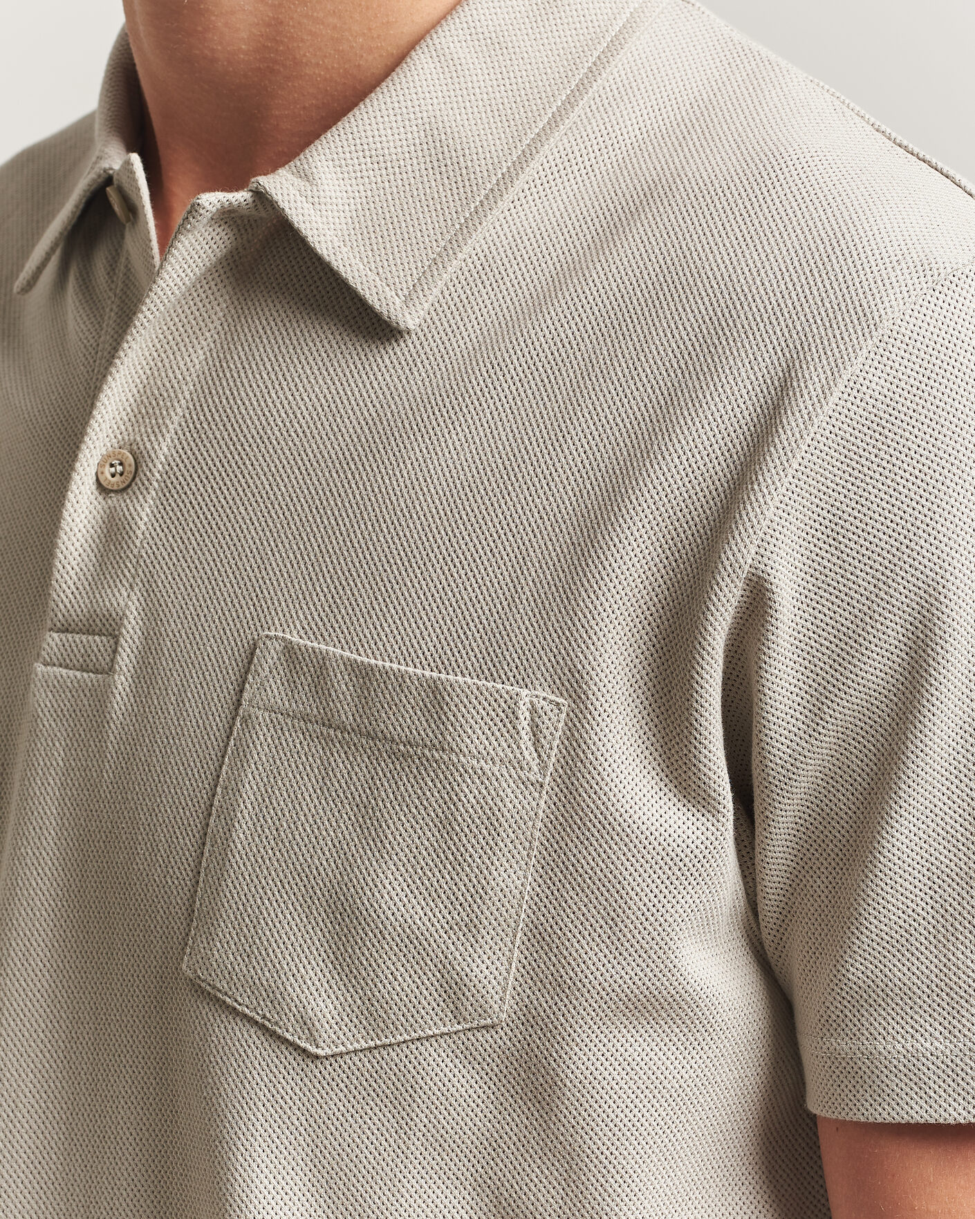 Herre | Pikéer | Sunspel | Riviera Polo Shirt Ash