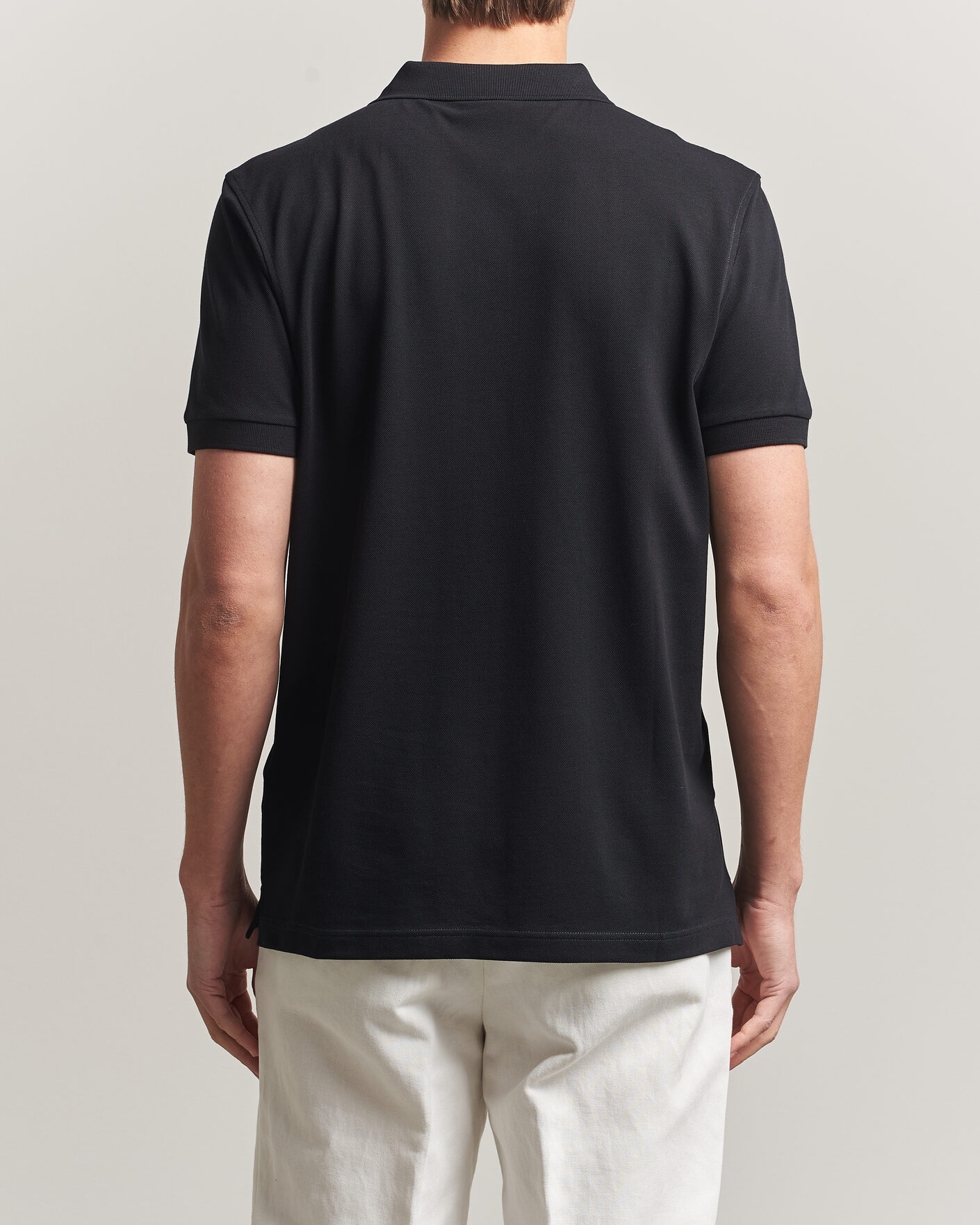 Herre | Pikéer | Sunspel | Short Sleeve Pique Polo Black