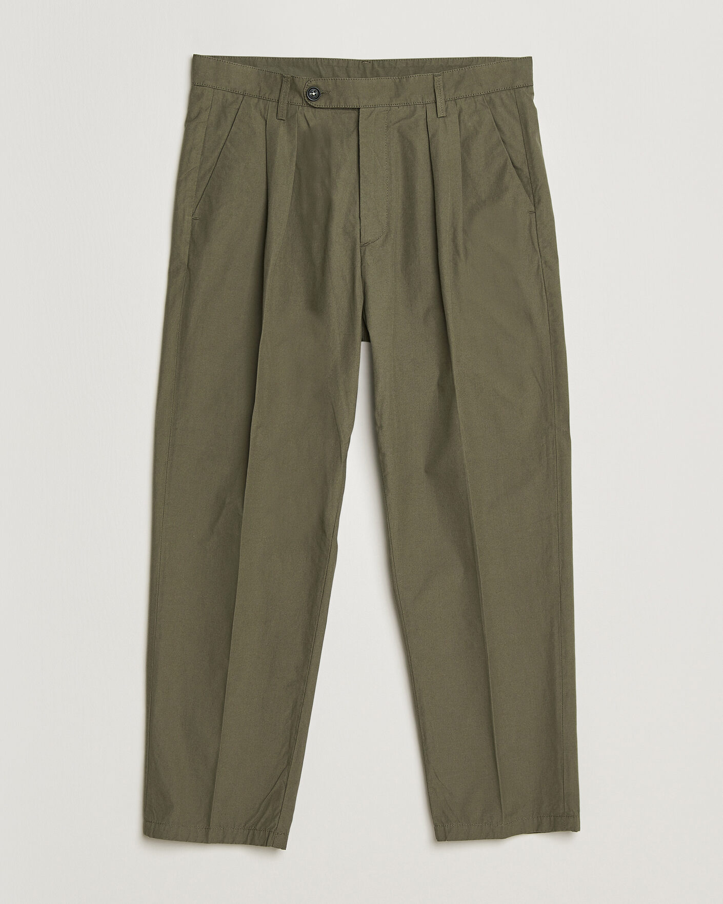 Herre | Bukser | Massimo Alba | Stan Pleated Chinos Military