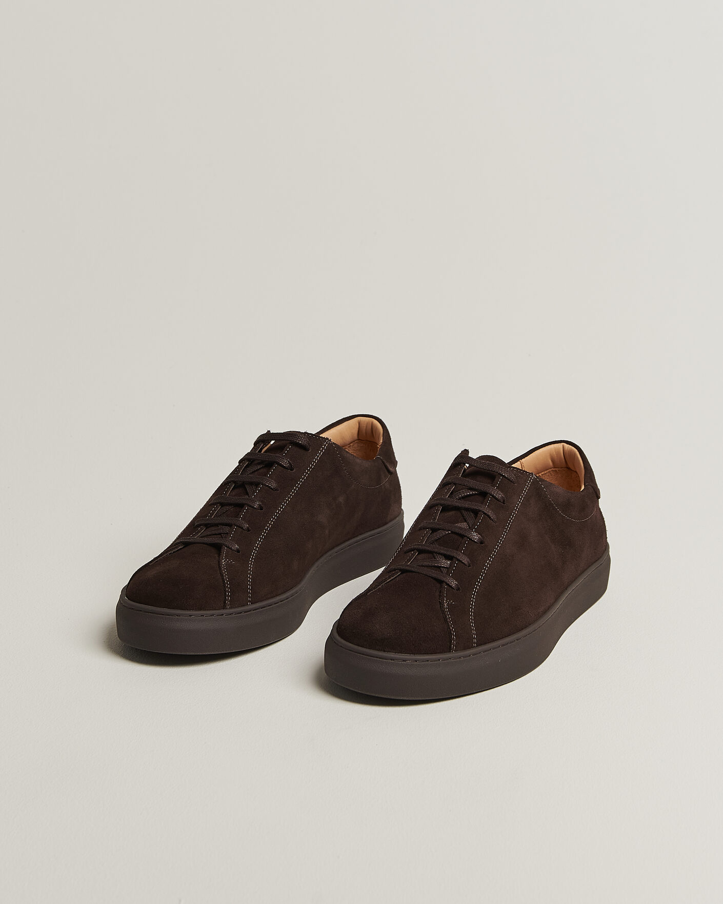 Herre | Sneakers | Myrqvist | Oaxen Monochrome III Sneakers Dark Brown Suede