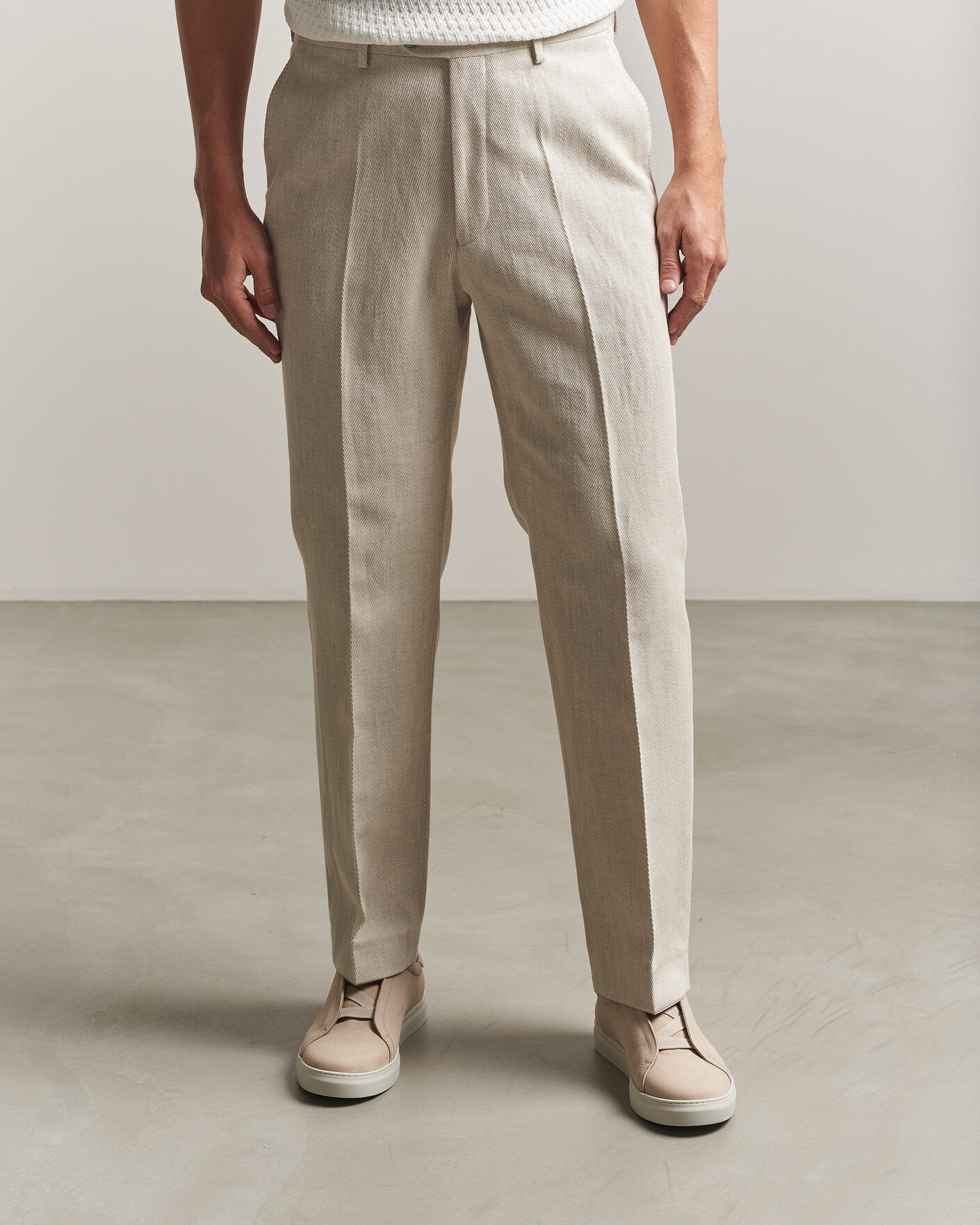 Herre | Sneakers | Myrqvist | Alnö Monochrome II Sneakers Beige Nubuck