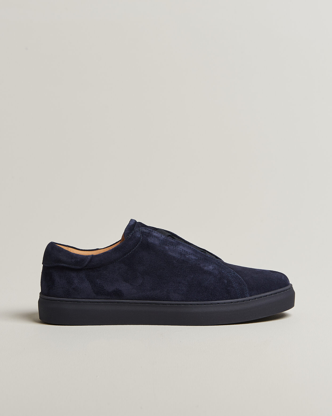 Herre | Sneakers | Myrqvist | Alnö Monochrome II Sneakers Midnight Blue Suede