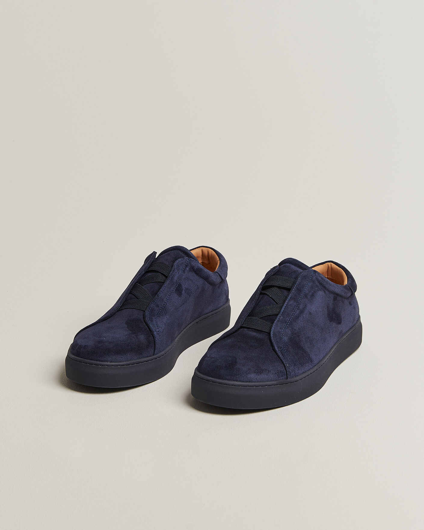Herre | Sneakers | Myrqvist | Alnö Monochrome II Sneakers Midnight Blue Suede