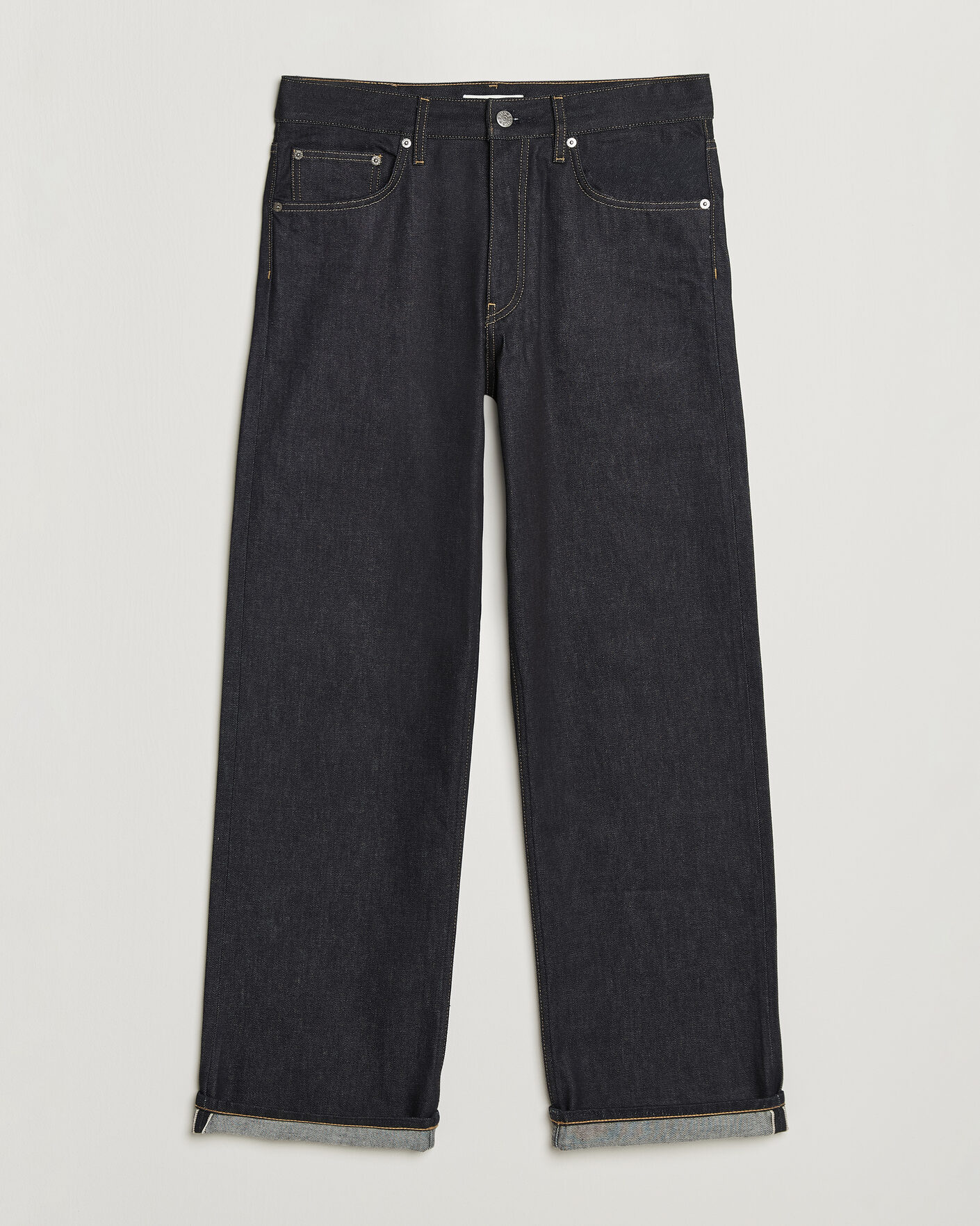 Herre | Bukser | Sunflower | Loose Selvedge Jeans Raw Indigo