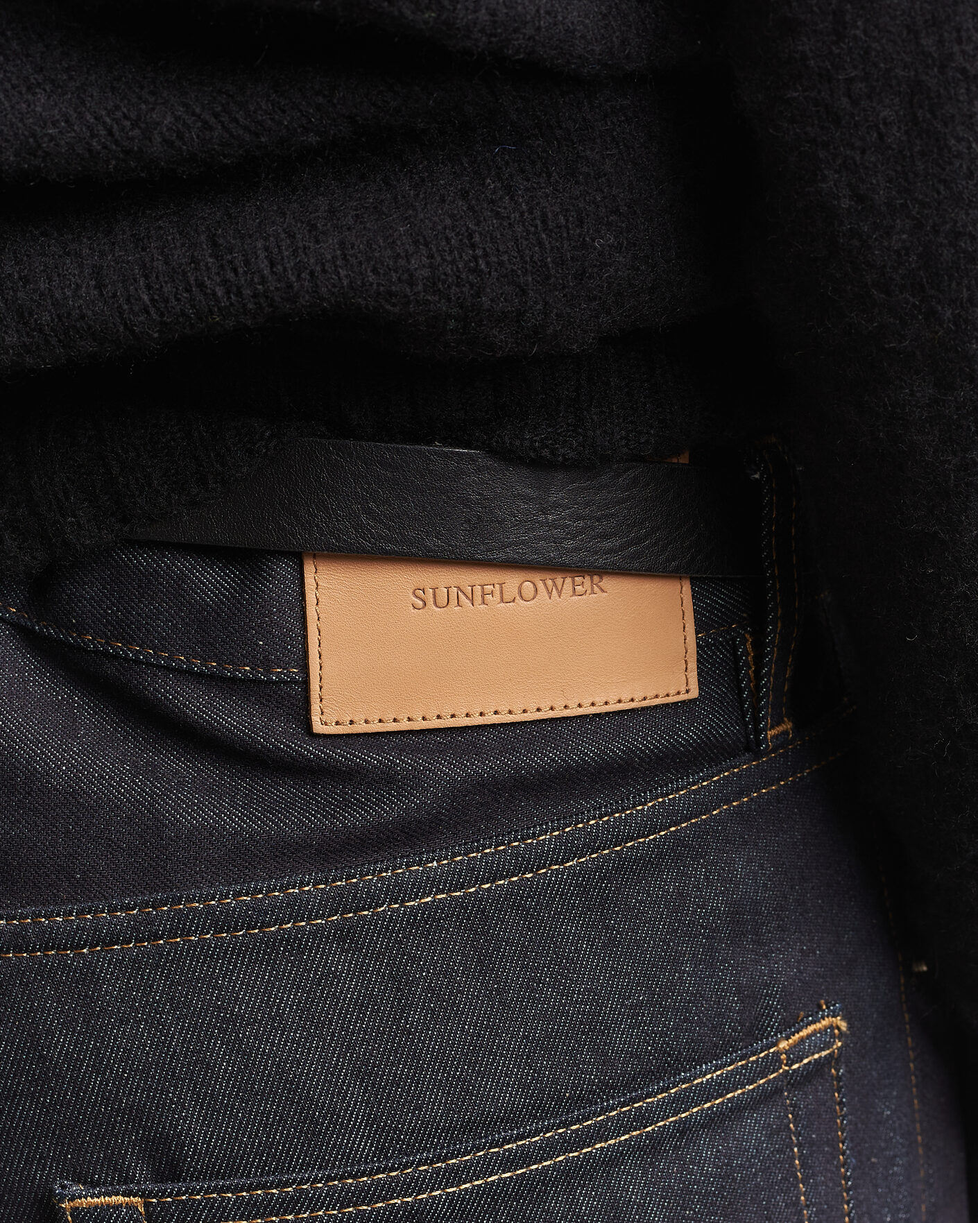 Herre | Bukser | Sunflower | Loose Selvedge Jeans Raw Indigo