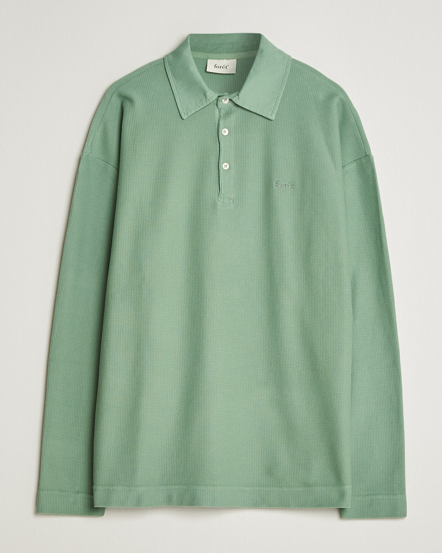 Herre | Pikéer | Forét | Herb Textured Knit Polo Green Oxide