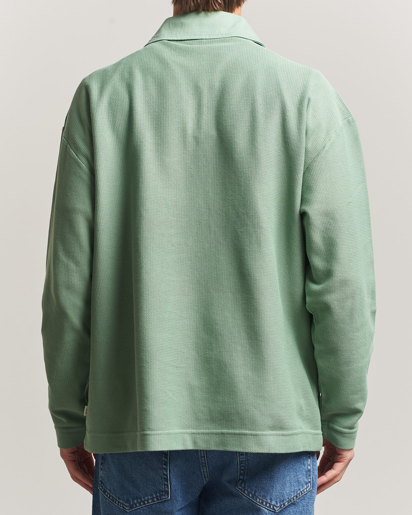 Herre | Pikéer | Forét | Herb Textured Knit Polo Green Oxide