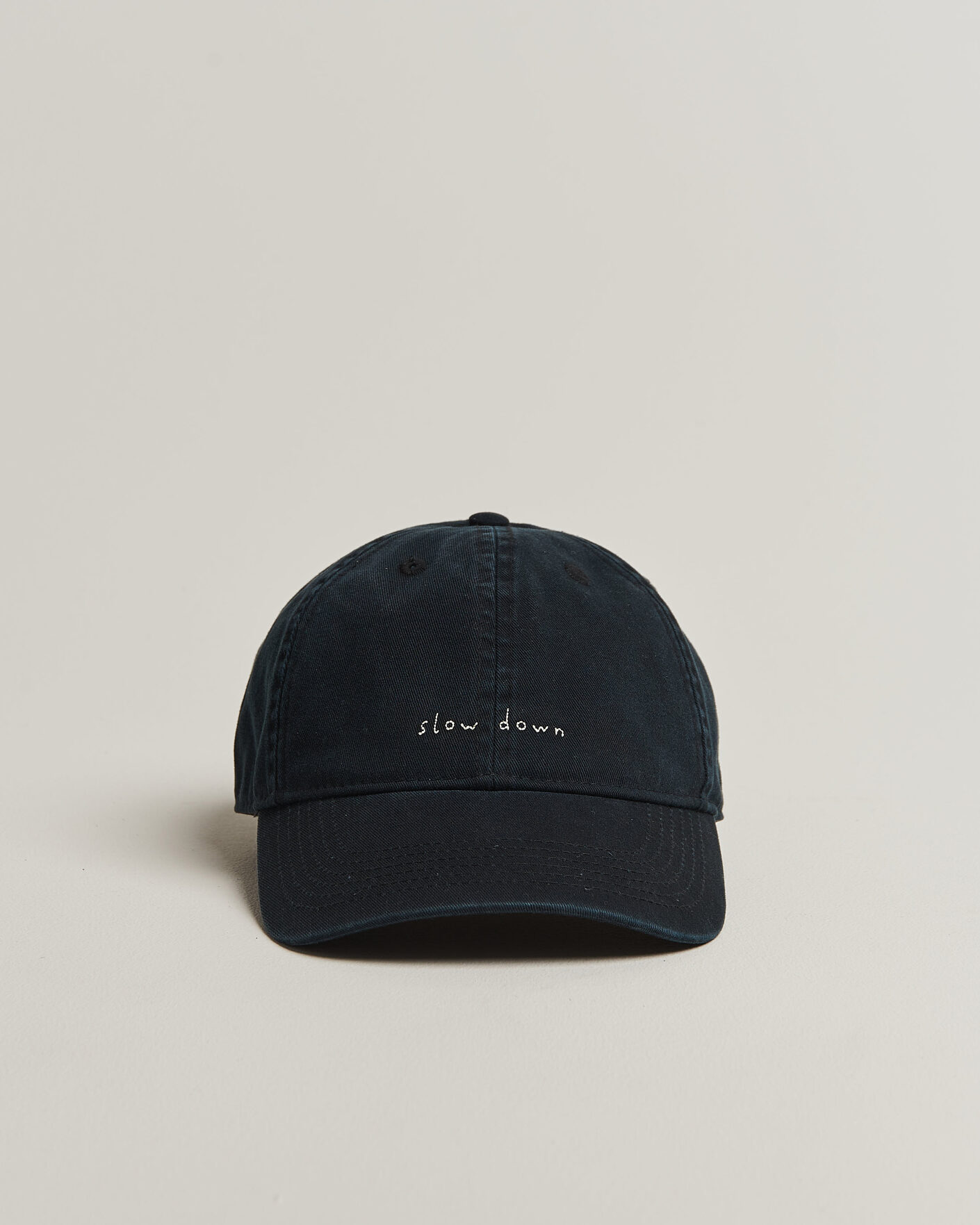 Herre | Forét Slow Down Washed Cap Black | Forét | Slow Down Washed Cap Black
