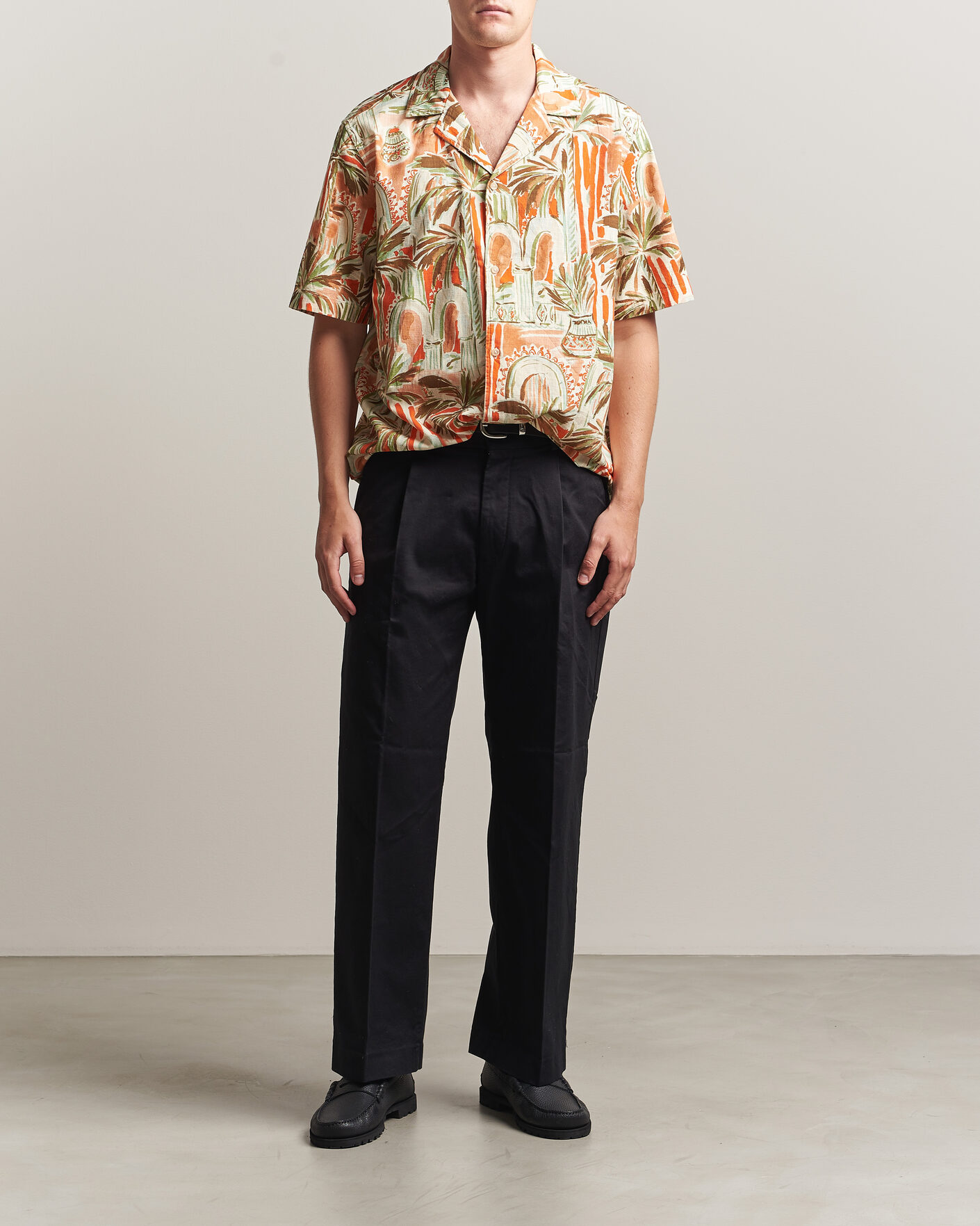 Herre | Skjorter | LES DEUX | Palm AOP Short Sleeve Shirt Multi