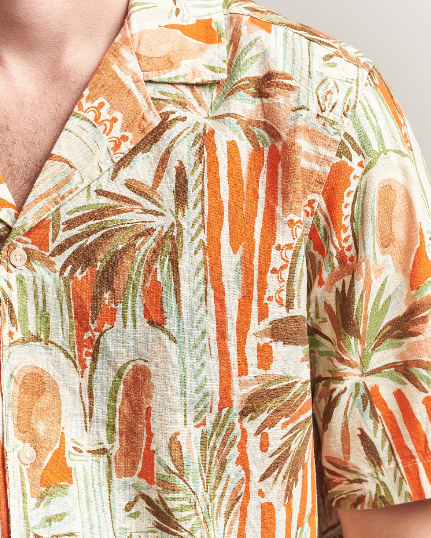 Herre | Skjorter | LES DEUX | Palm AOP Short Sleeve Shirt Multi