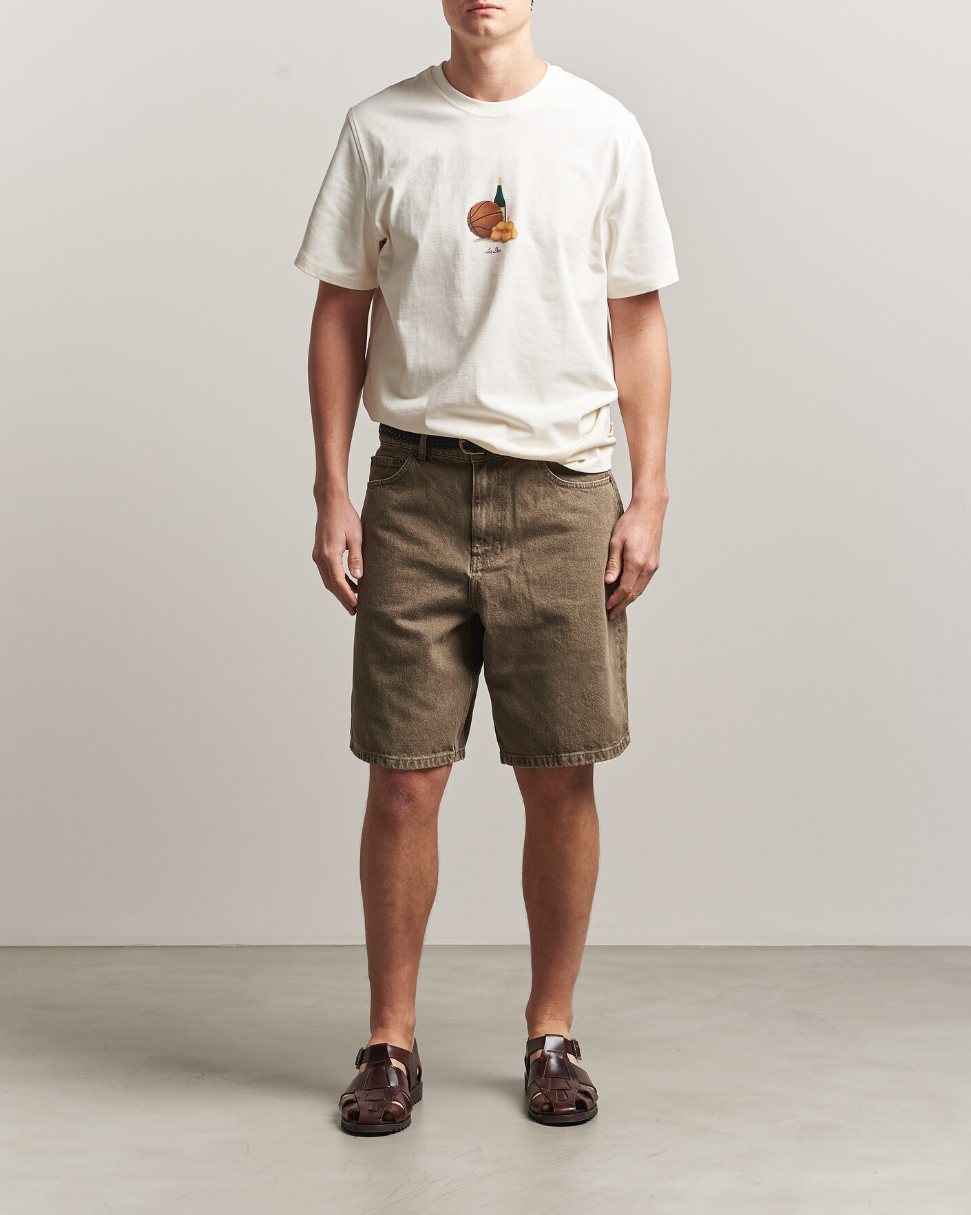 Herre | Shorts | LES DEUX | Denim Shorts Light Brown