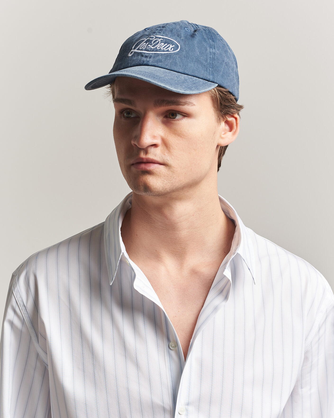Herre | Hatter og capser | LES DEUX | Logo Dad Cap Dark Denim Blue