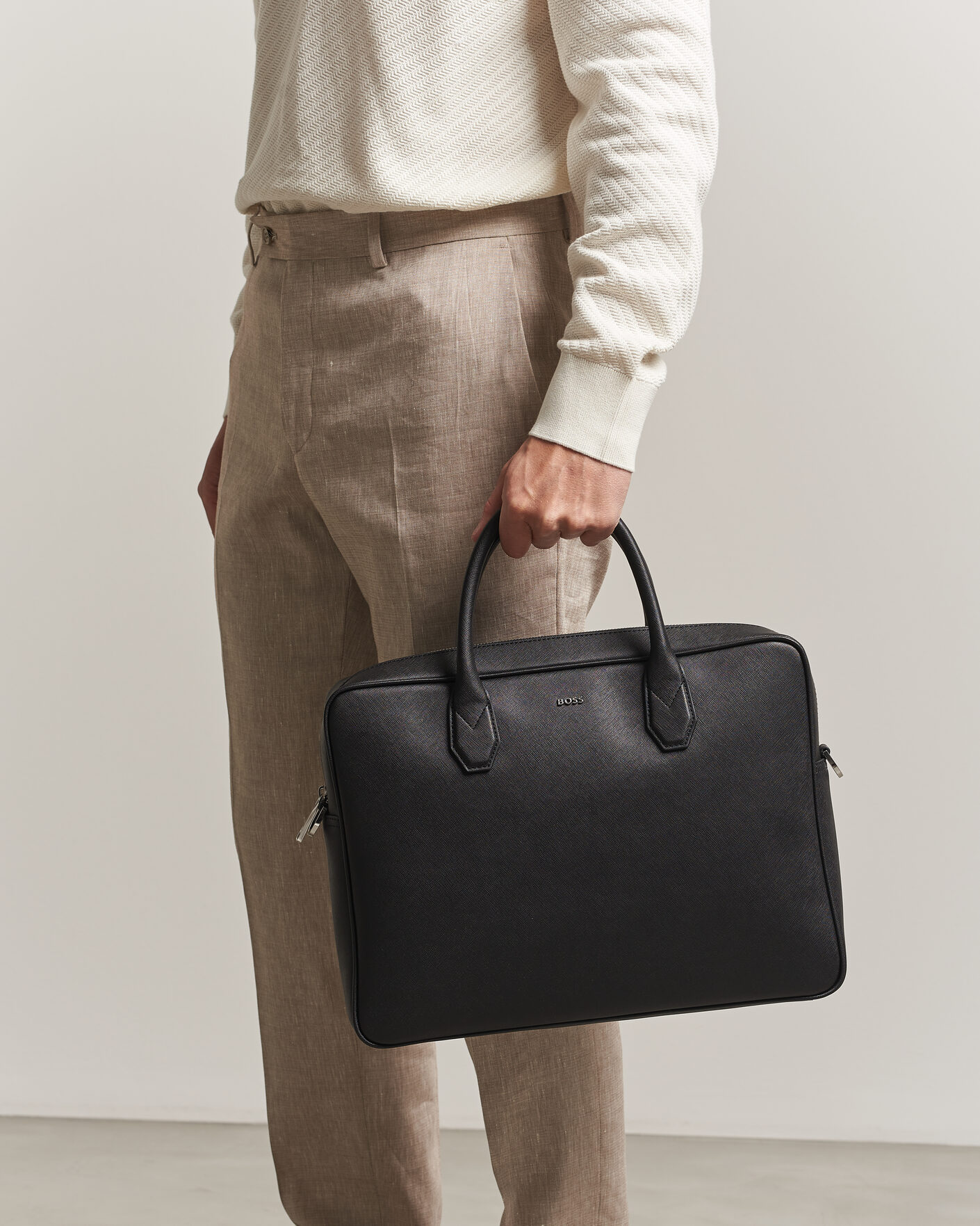 Herre | Vesker | BOSS BLACK | Northon Leather Document Case Black