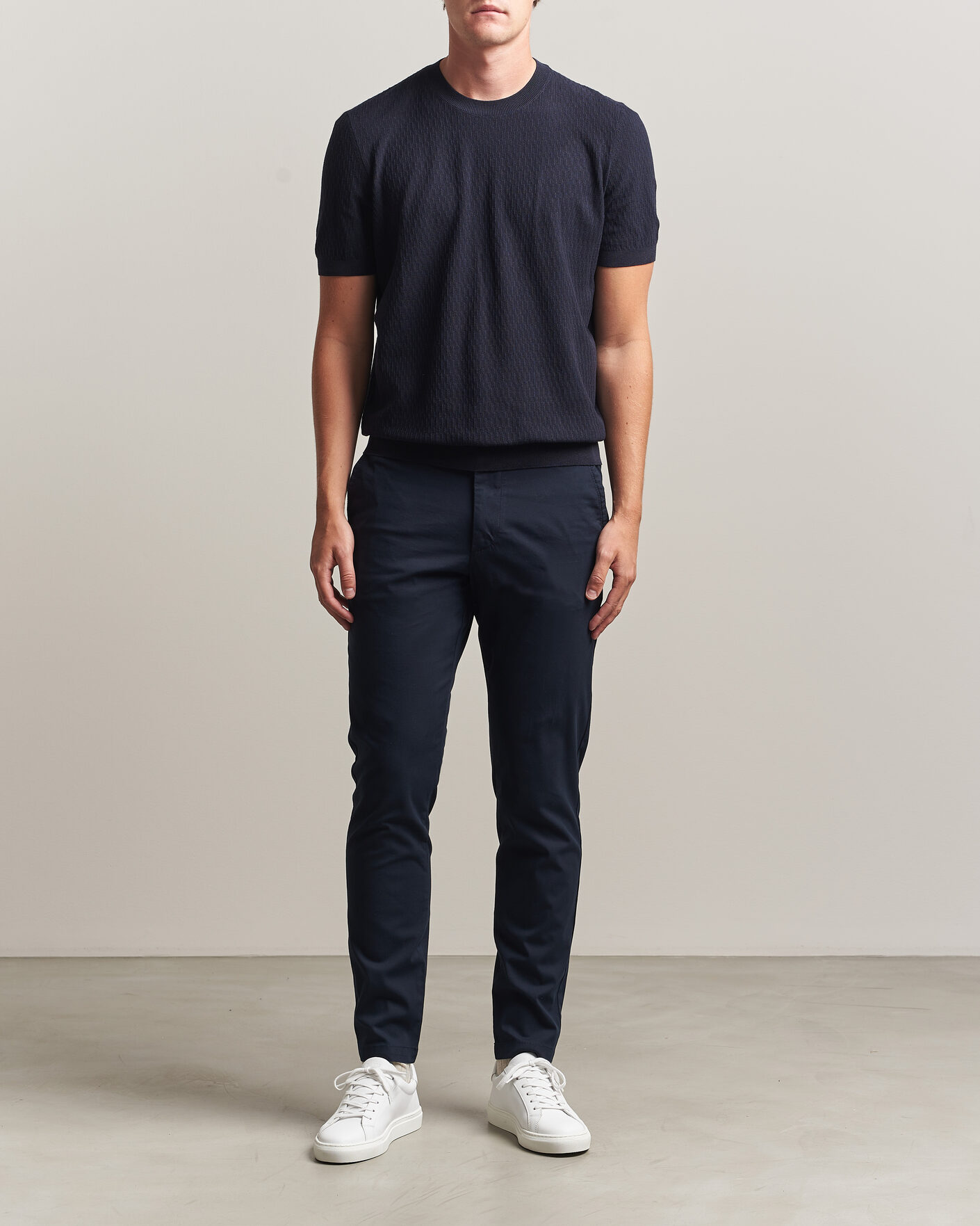 Herre | Bukser | BOSS BLACK | Kaiton Structured Chinos Dark Blue