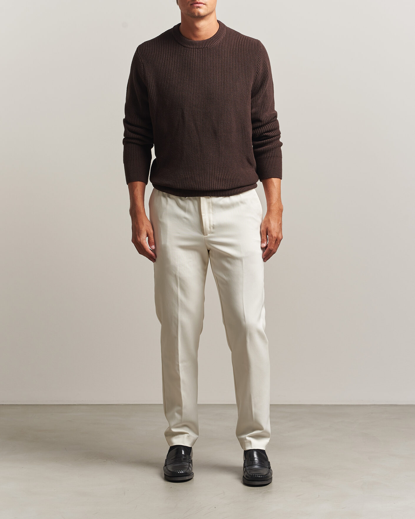 Herre | Bukser | BOSS BLACK | Kane Drawstring Trousers Open White