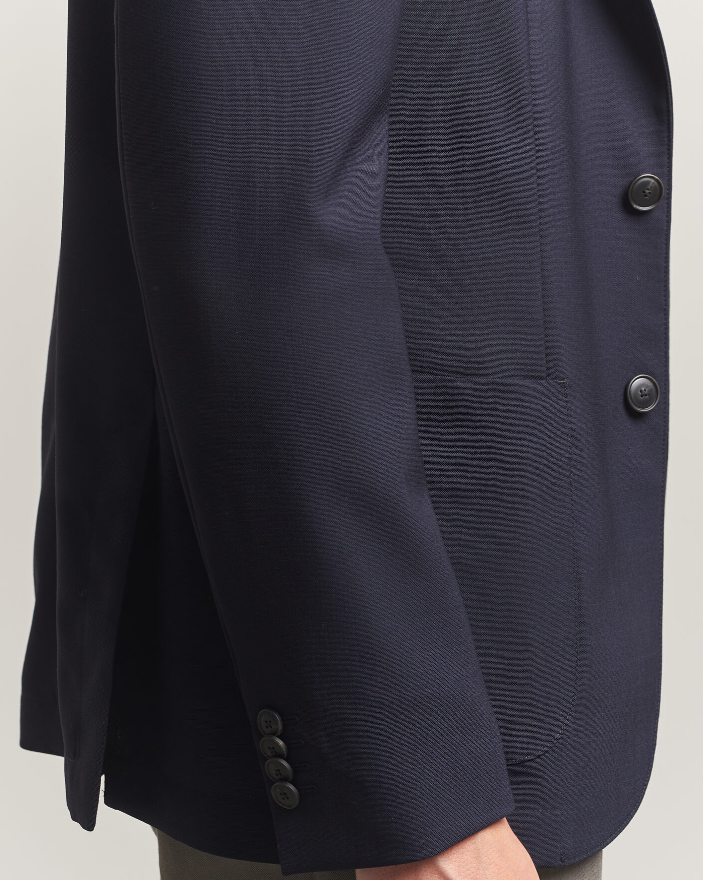 Herre | Dressjakker | BOSS BLACK | Hanry Wool Patch Pocket Blazer Dark Blue